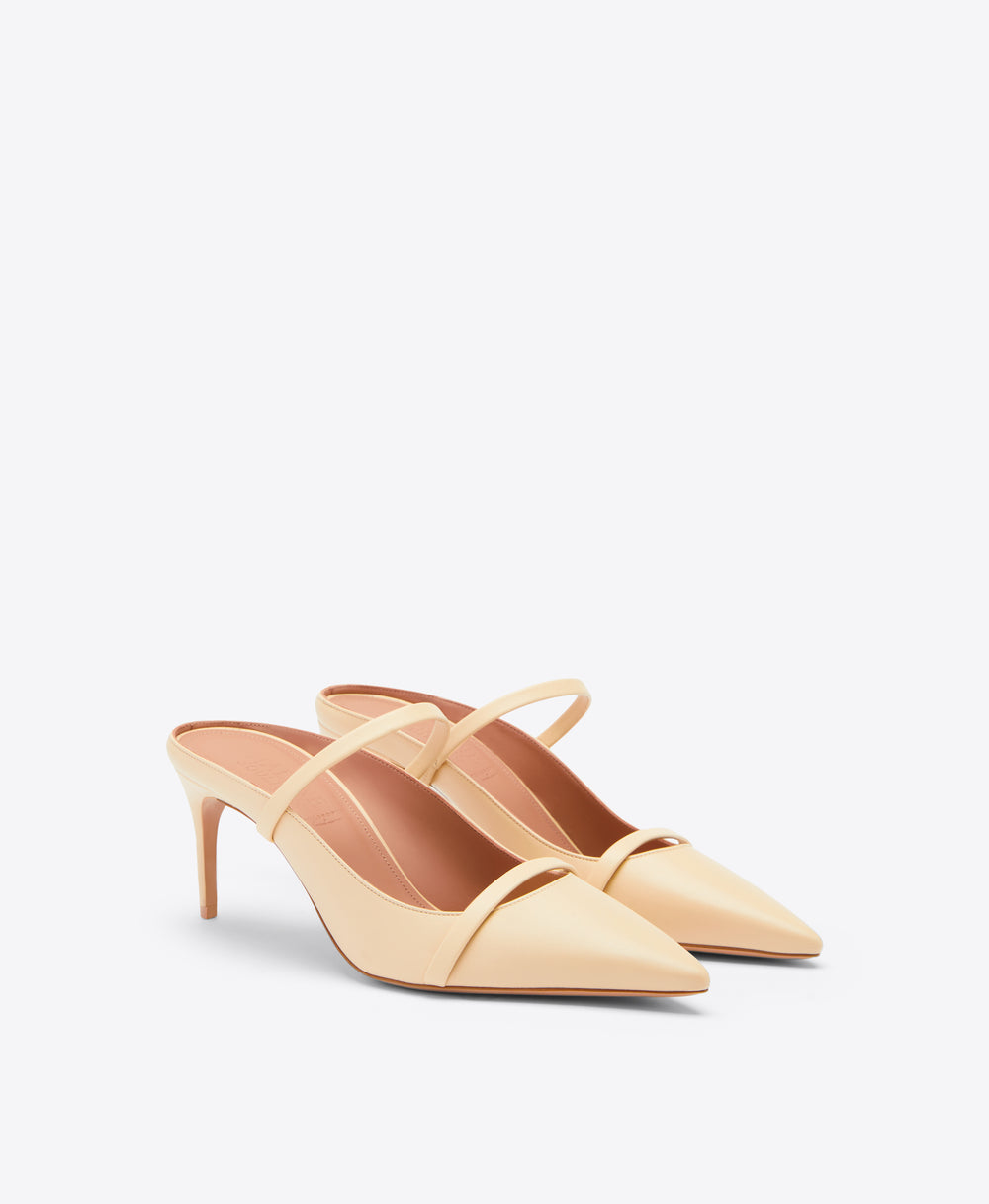 Aurora 70 Butter Leather Heeled Mule Malone Souliers