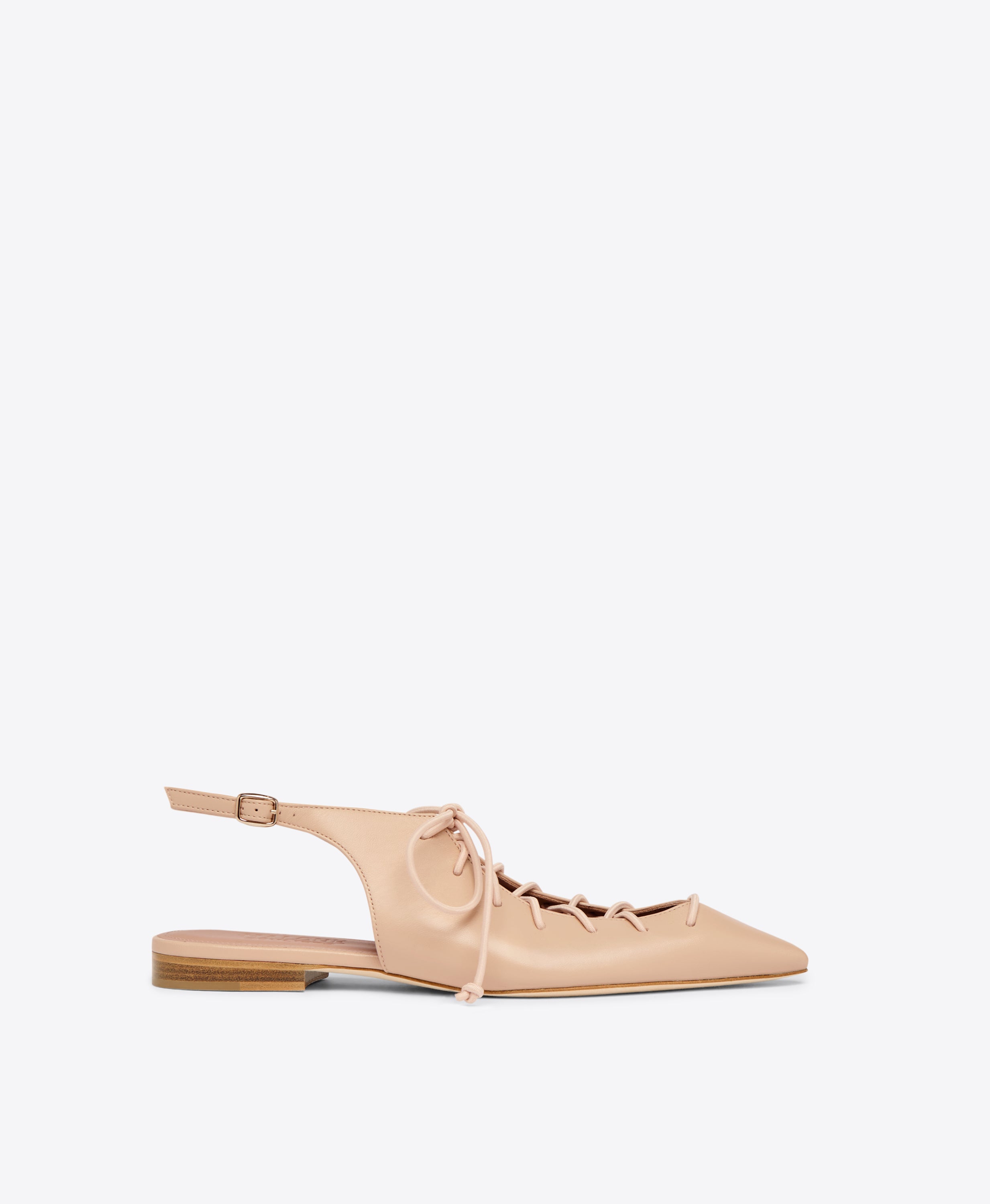 Alia Leather Lace Up Flats