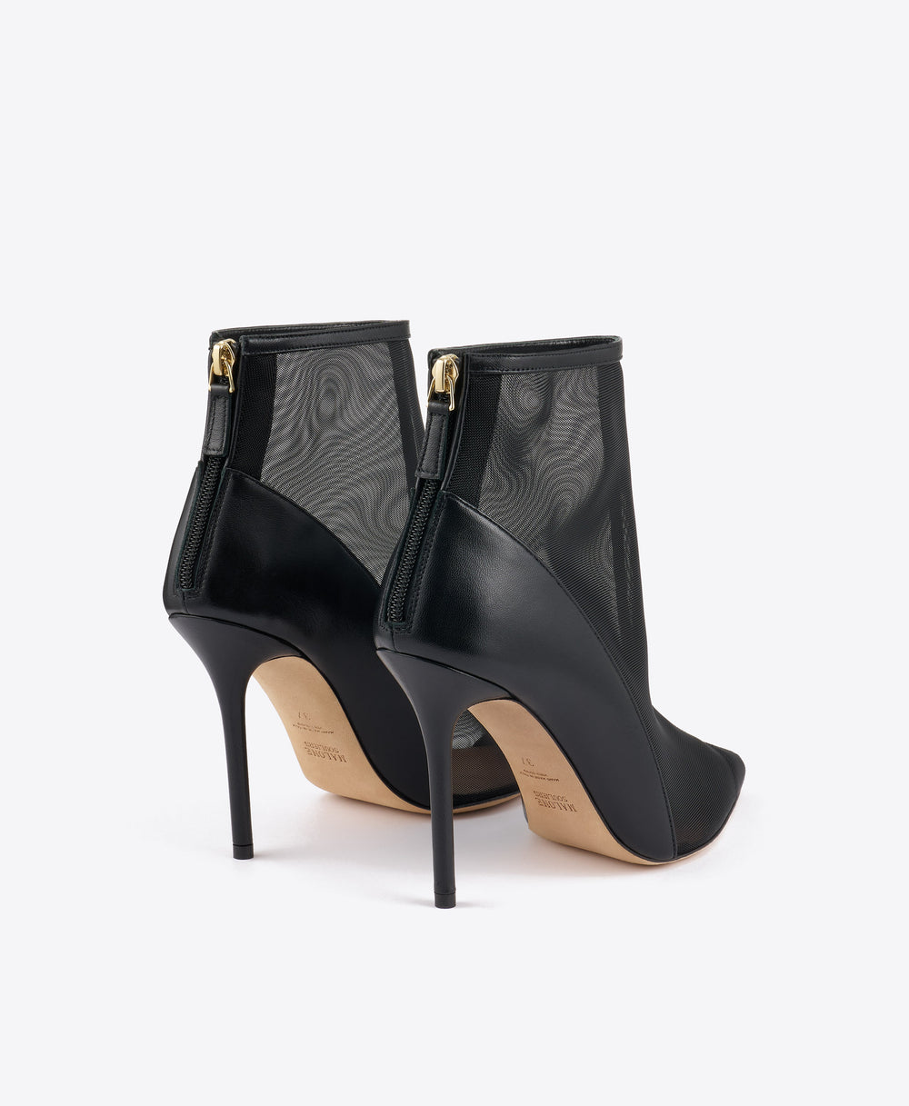 Arc 100 Black Mesh Ankle Boots