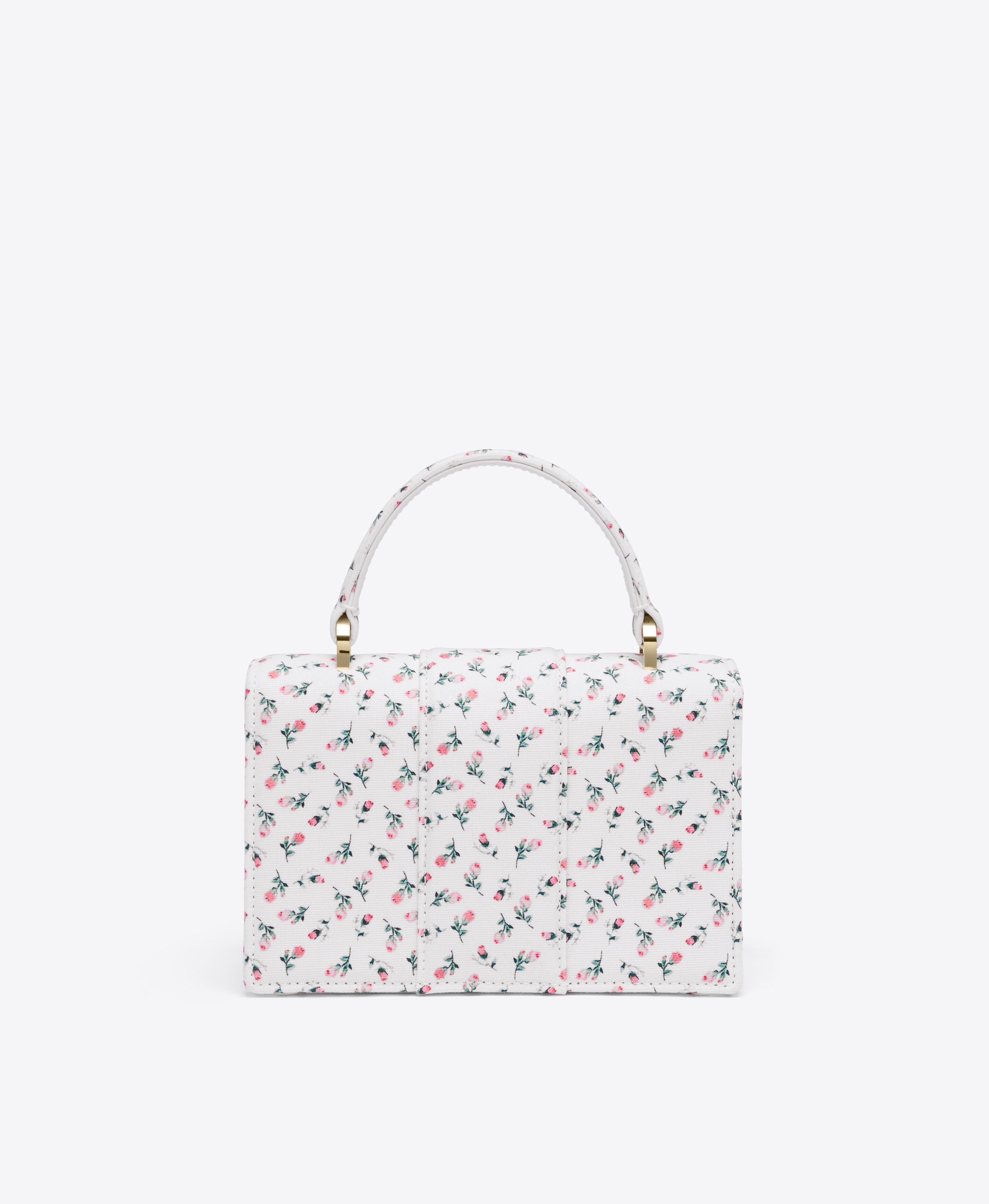 Audrey Mini 56 White Floral Handbag | Malone Souliers