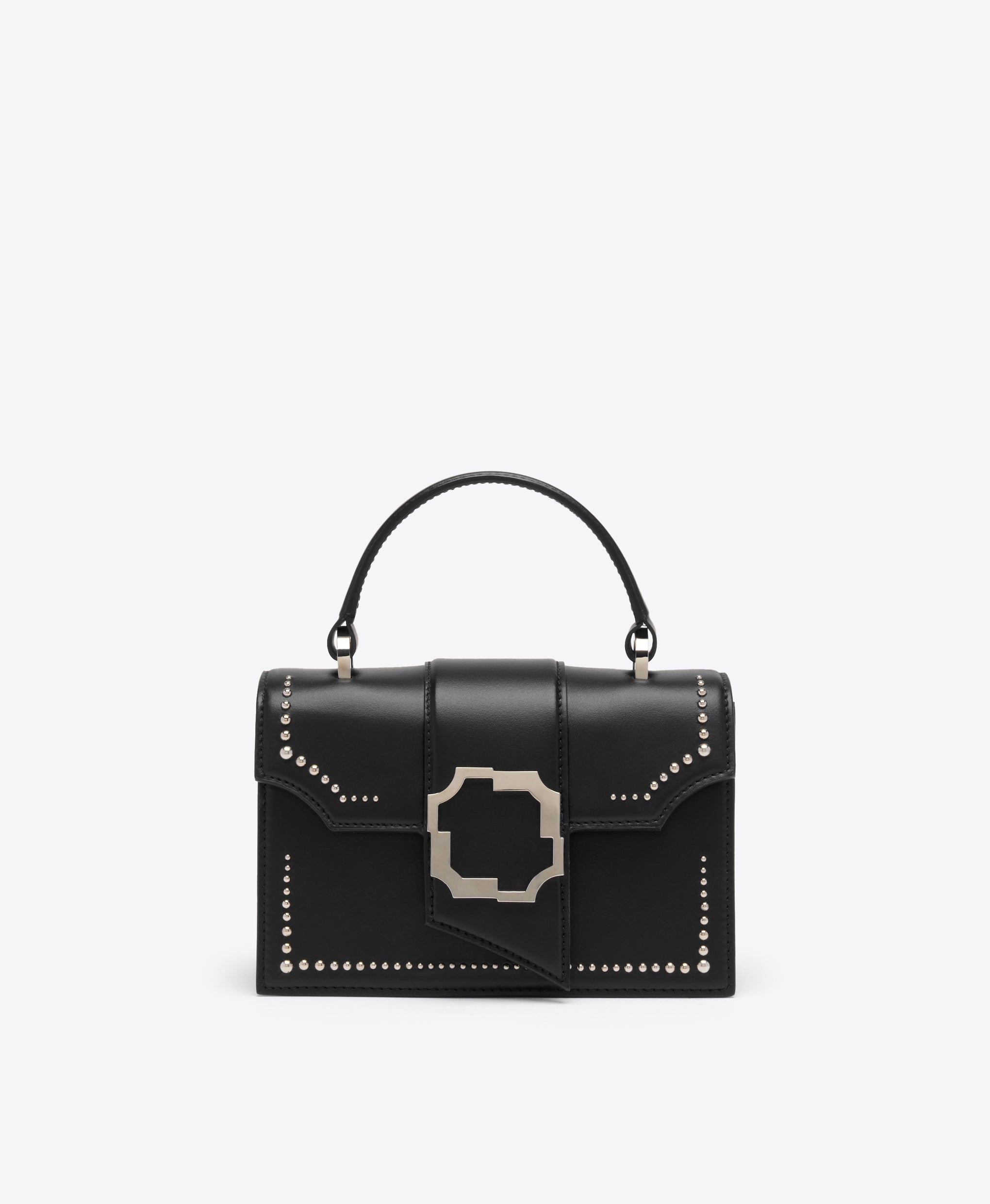 Exclusive Audrey Black Studded Mini Handbag Malone Souliers