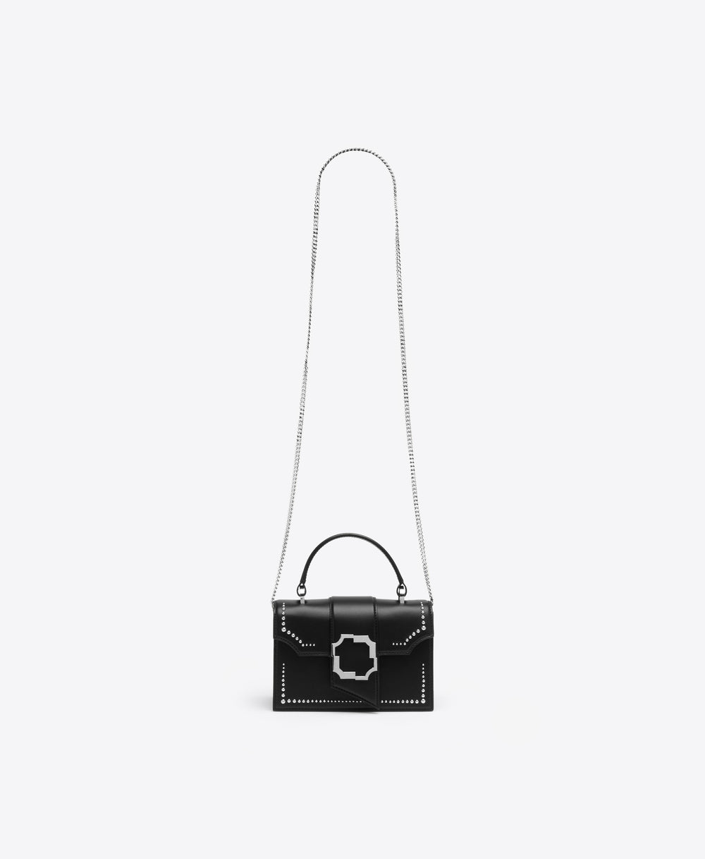 Exclusive Audrey Black Studded Mini Handbag Malone Souliers