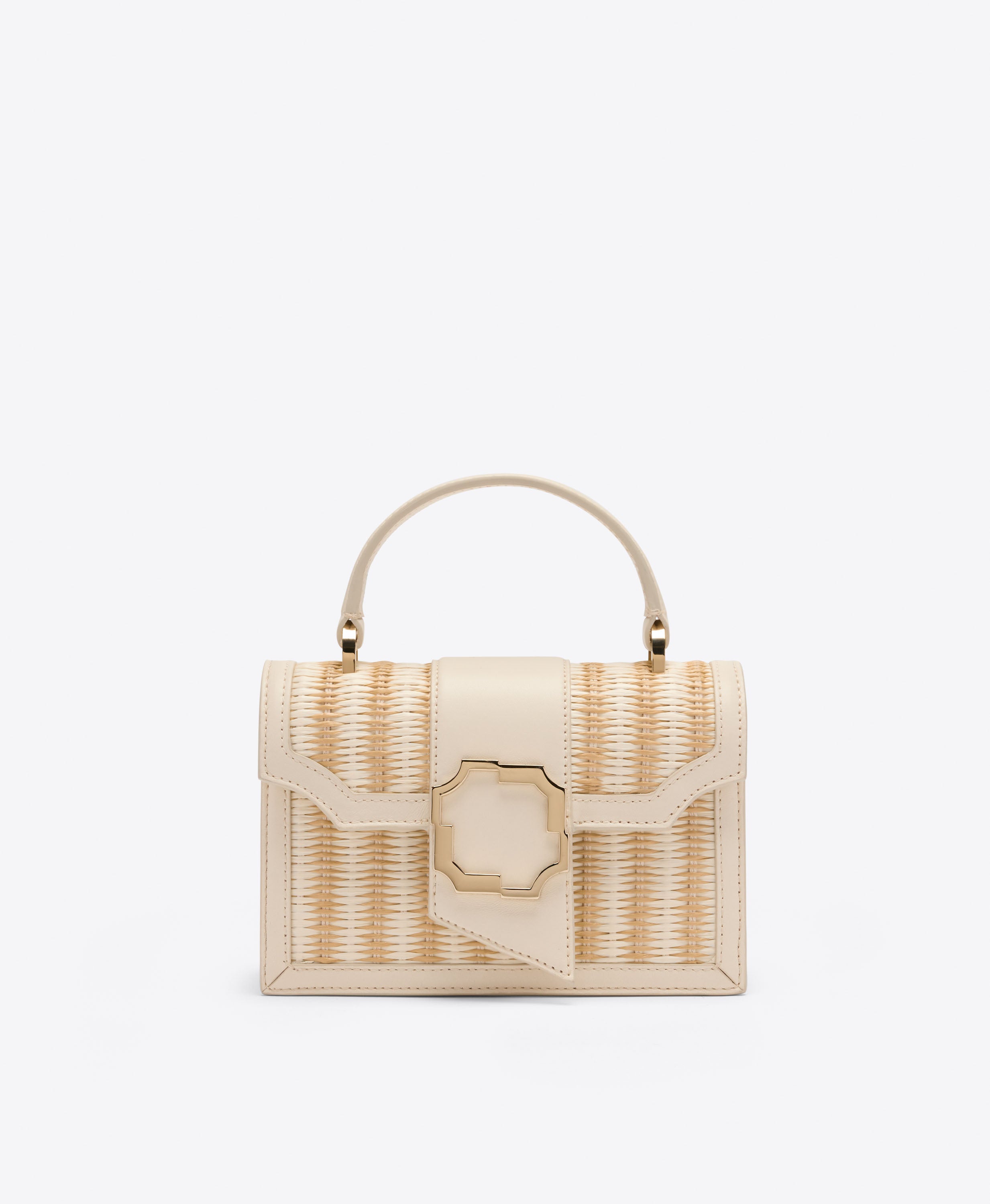 Audrey Cream Stripe Mini Handbag | Malone Souliers