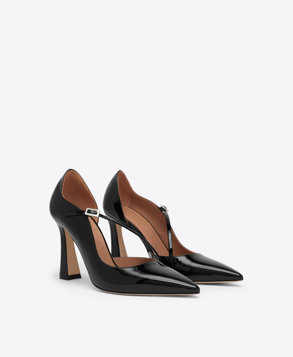 Bettina 90 Black Patent Leather Pumps Malone Souliers