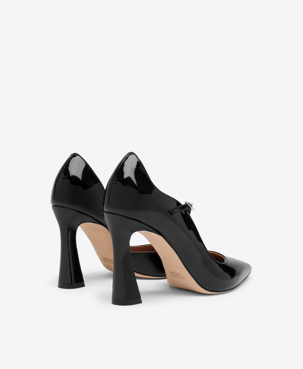 Bettina 90 Black Patent Leather Pumps Malone Souliers