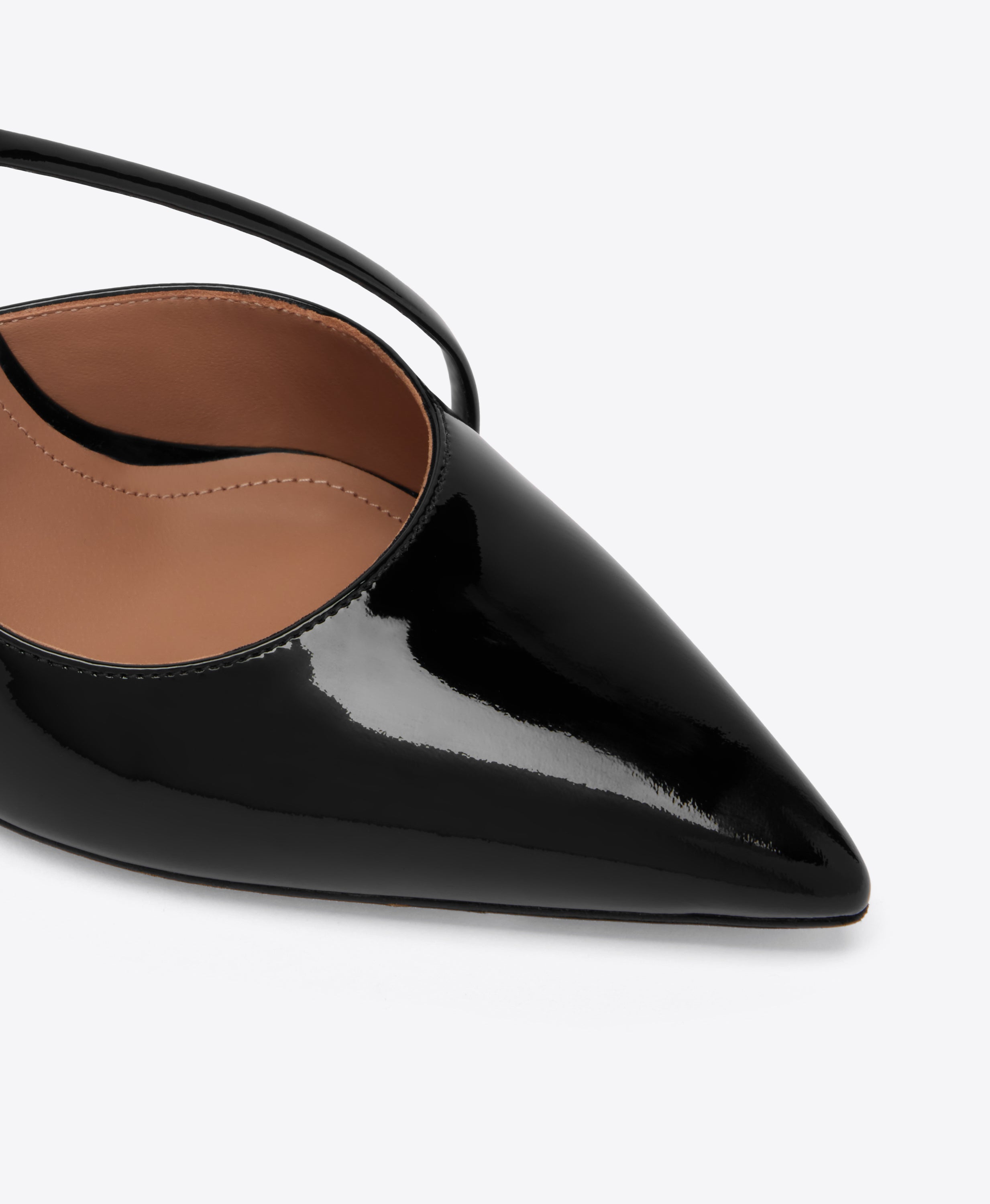 Bettina 90 Black Patent Leather Pumps | Malone Souliers