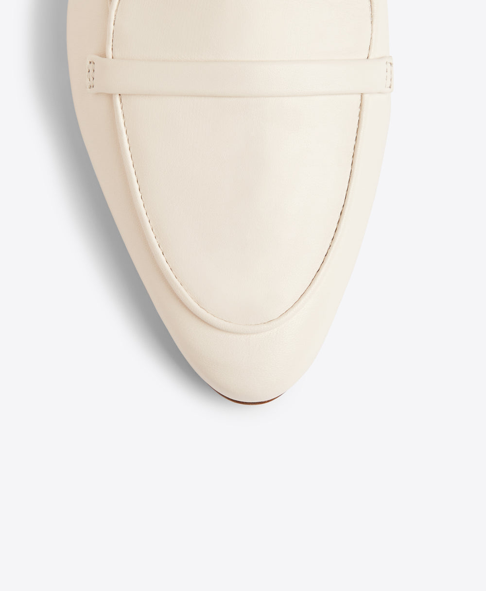 Malone Souliers Bruni Cream Leather Loafers