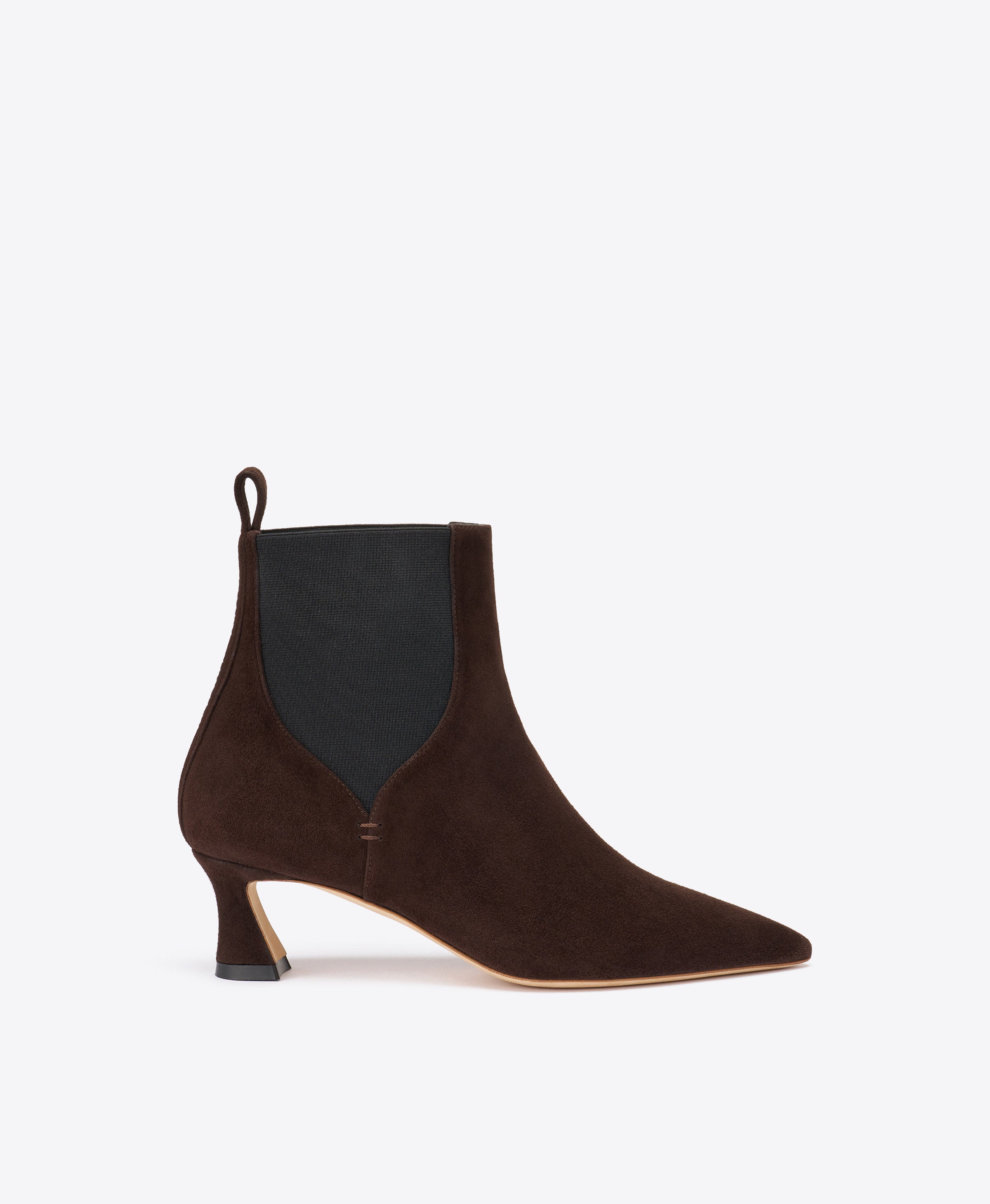 Carolyn 45 Dark Suede Ankle Boots