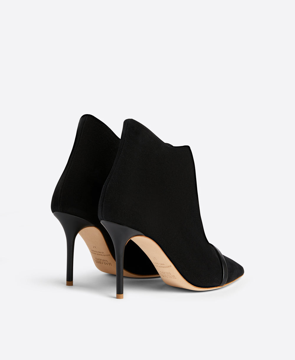 Malone Souliers Cora 85 Black Suede Ankle Boots