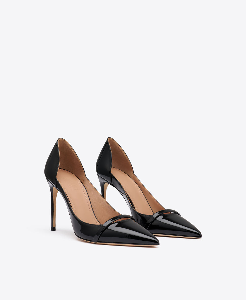 Crawford 90 Black Patent Pumps Malone Souliers