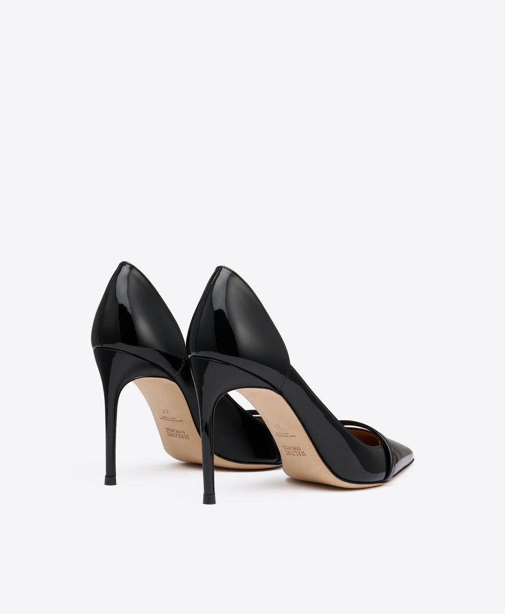 Crawford 90 Black Patent Pumps Malone Souliers