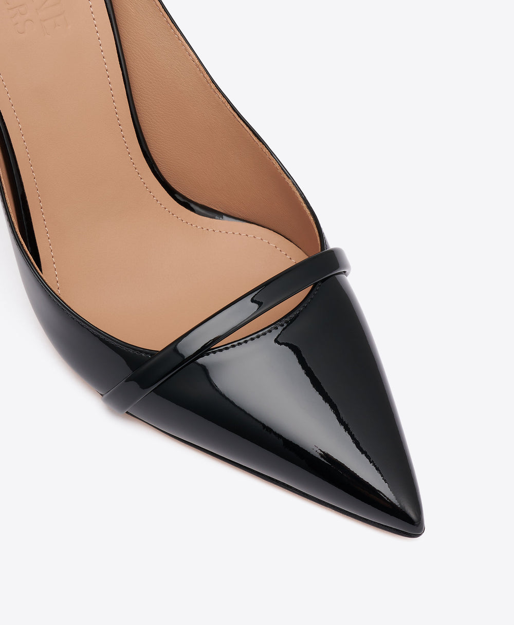 Crawford 90 Black Patent Pumps Malone Souliers