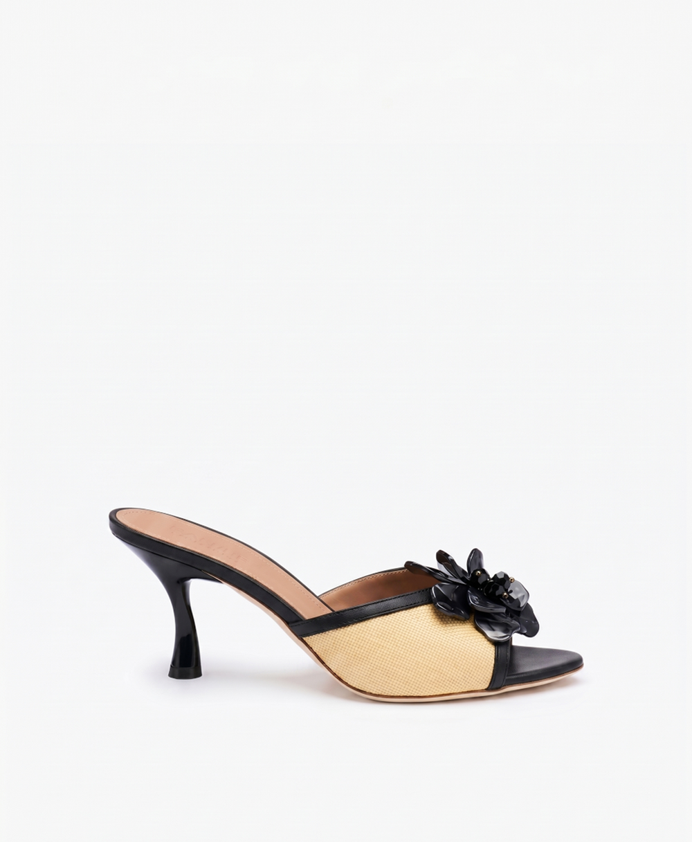 Cyd 70 Beige Raffia Sandals