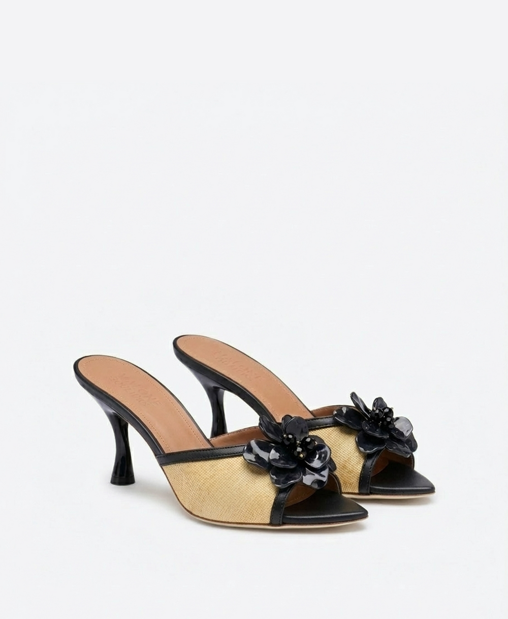 Cyd 70 Beige Raffia Sandals