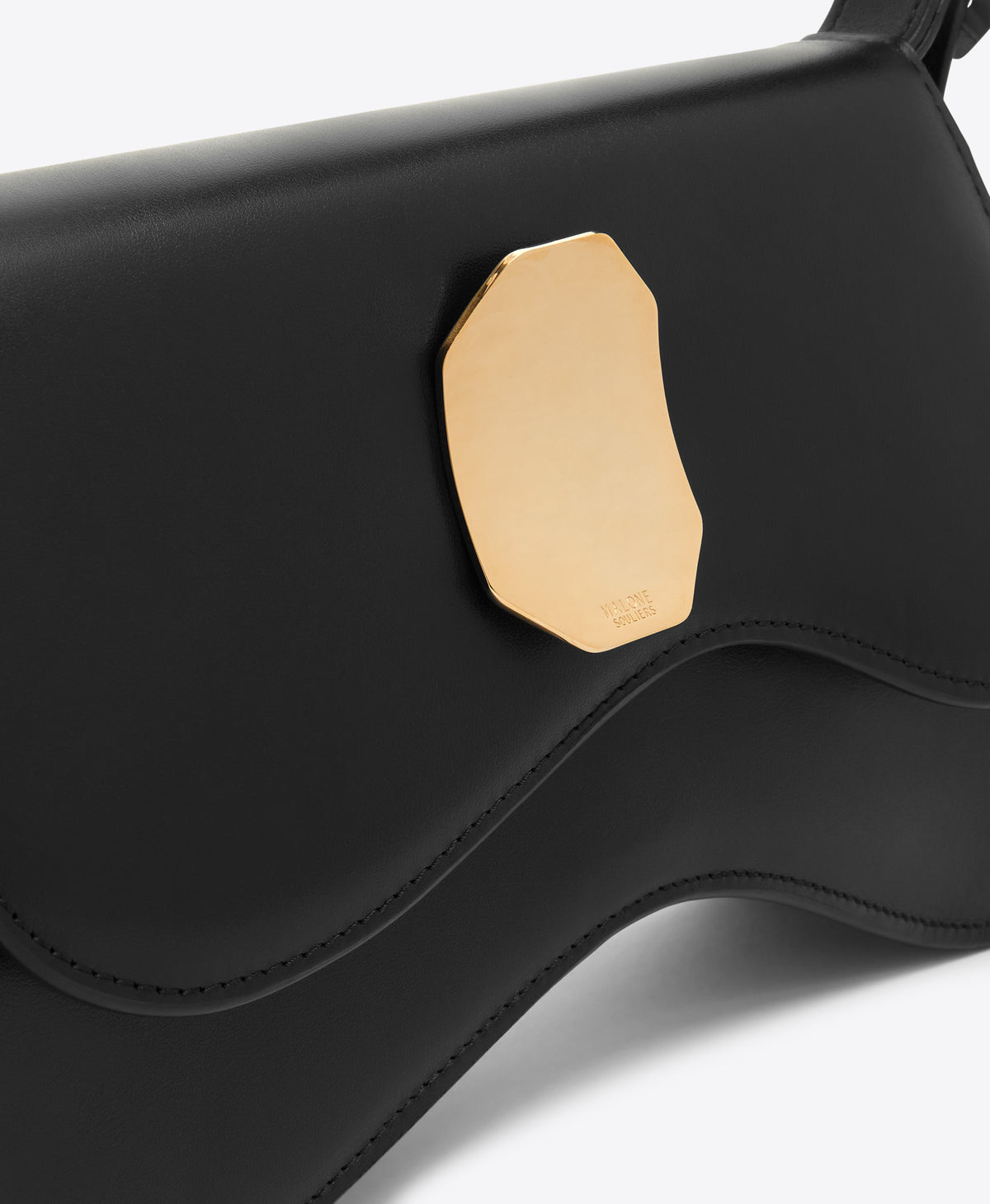 3050~Cut Out Leather BURROW Shoulder Bag main image 0