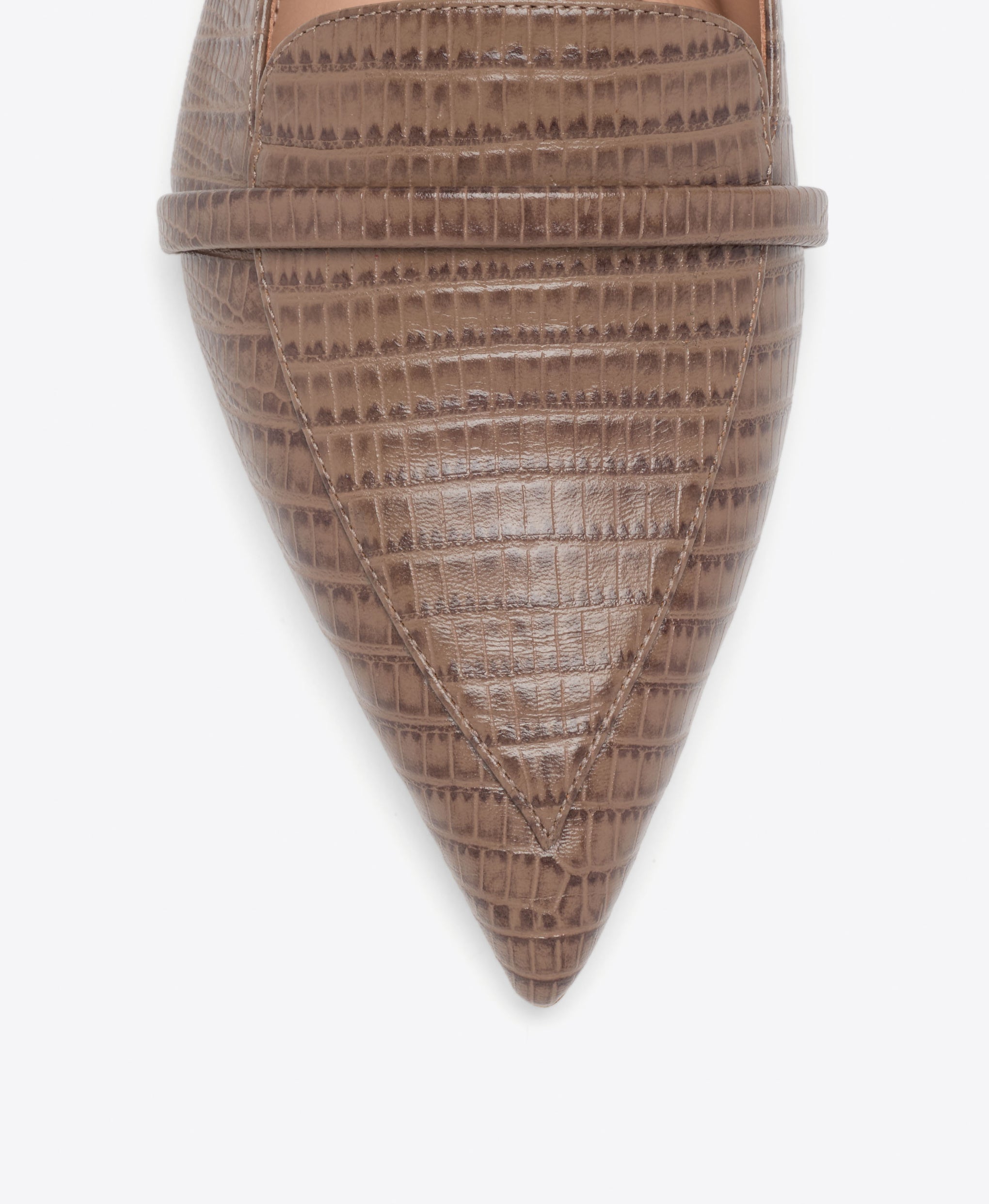 Dora Taupe Embossed Leather Loafers Limited Edition Malone Souliers