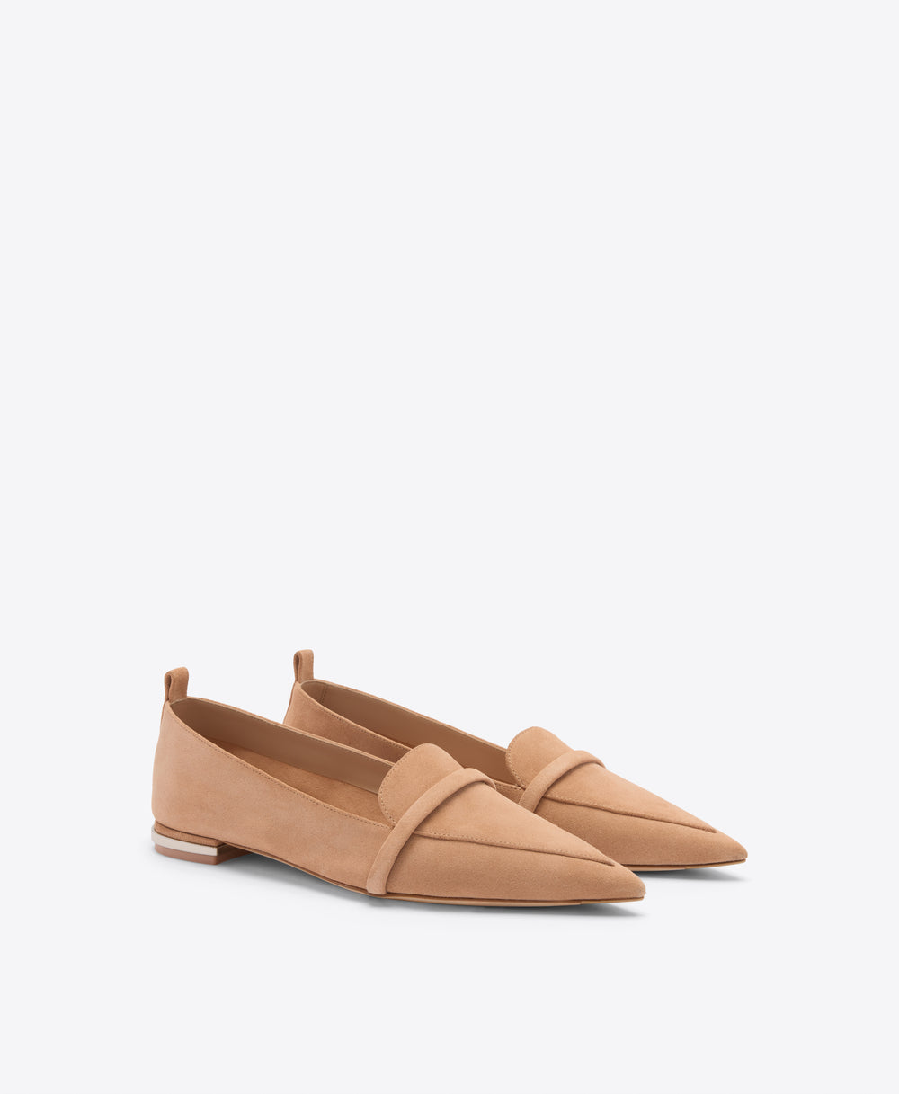 Dora Buff Suede Loafers Malone Souliers