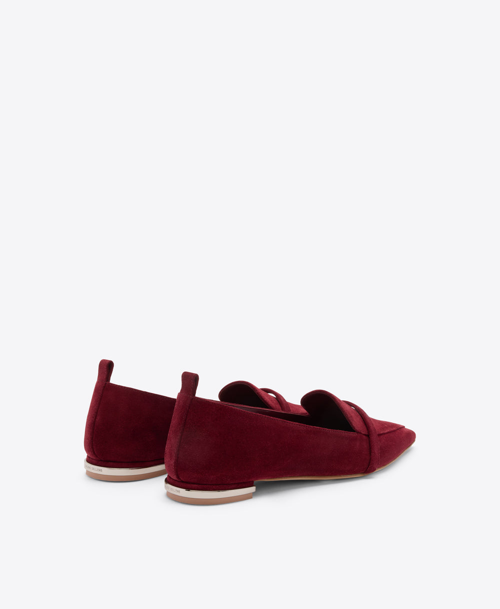 Dora Red Suede Loafers Malone Souliers