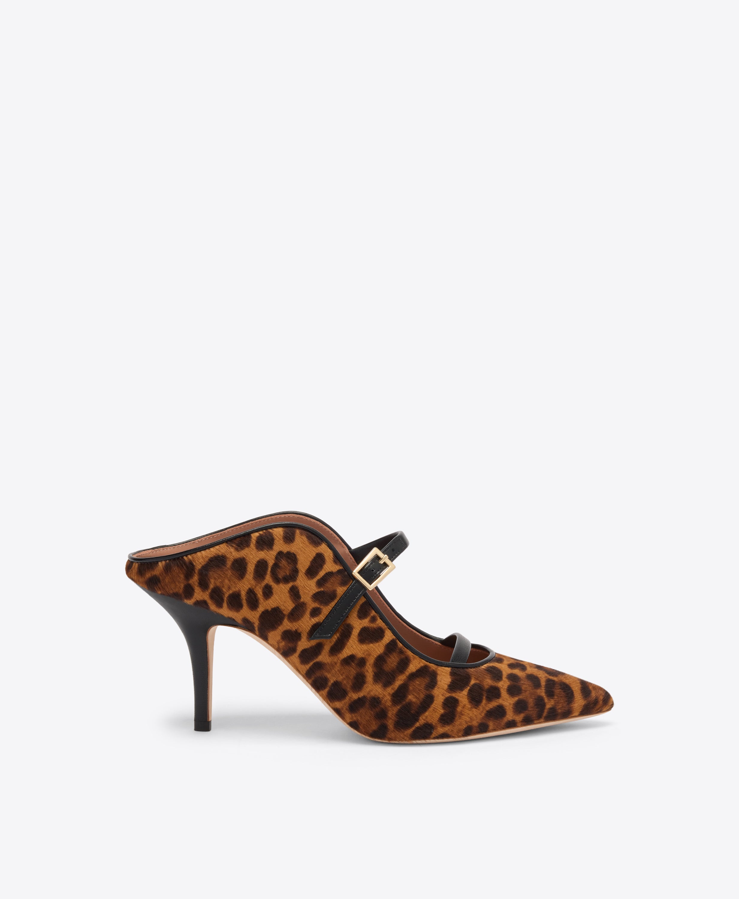 Gala 70 Leopard Calf Hair Mules