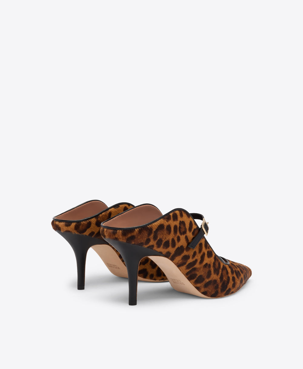 Gala 70 Leopard Hair Mules Malone Souliers