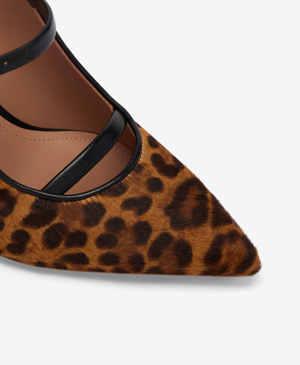 Gala 70 Leopard Hair Mules Malone Souliers
