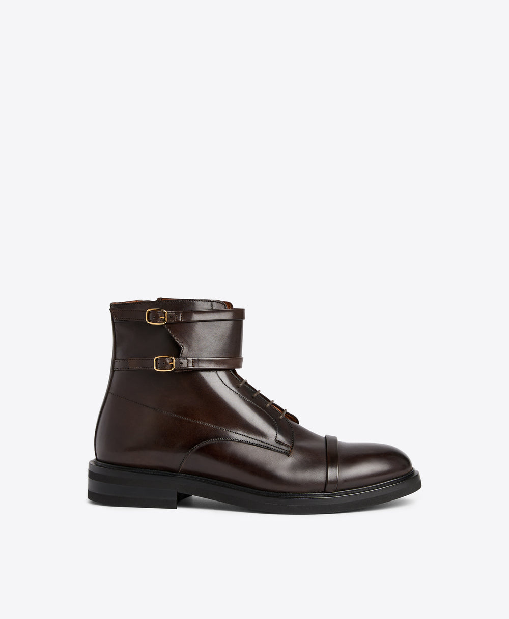 Men's George Brown Biker Style Leather Boots Malone Souliers