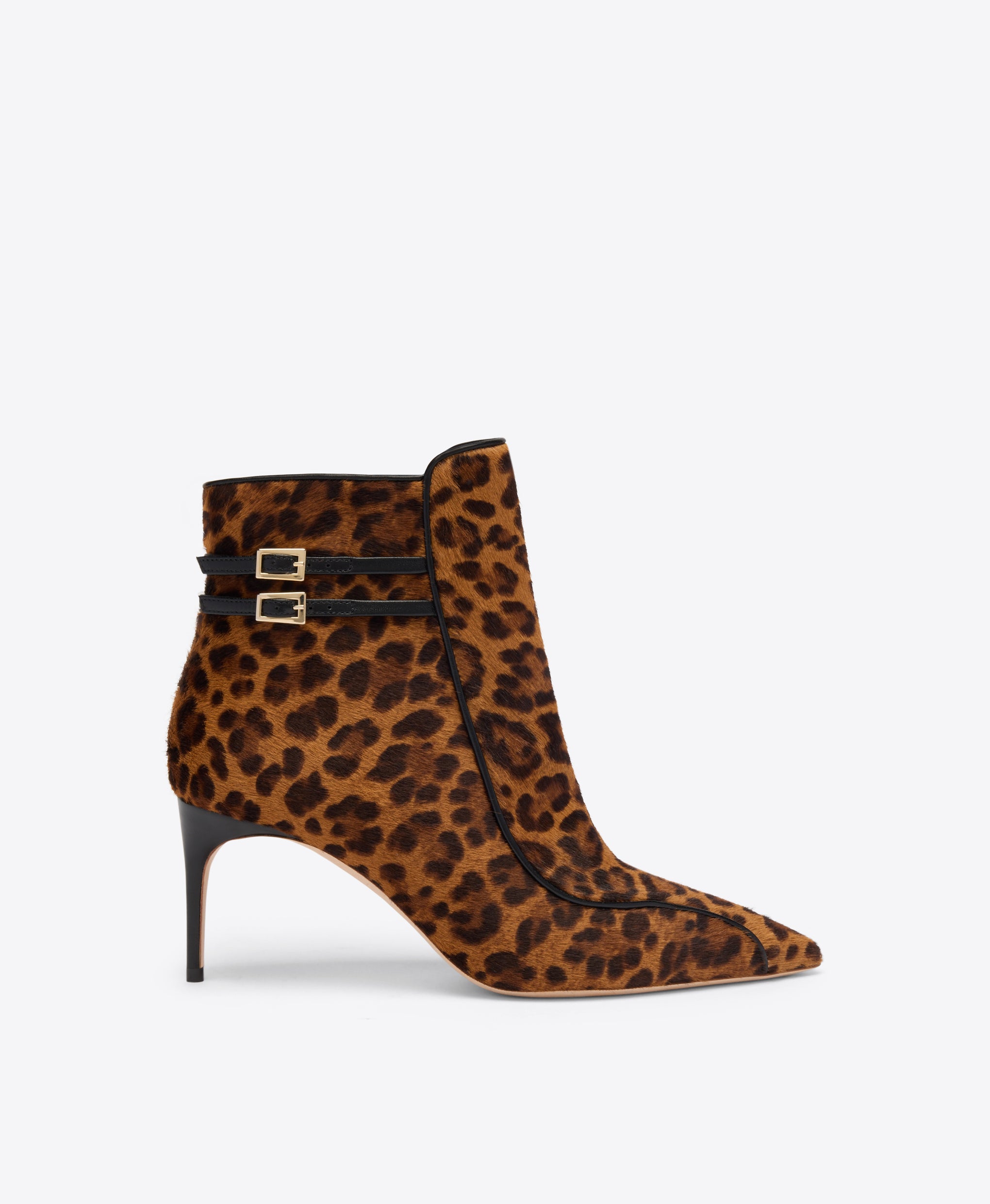 Giordana 70 Leopard Hair Ankle Boots Malone Souliers