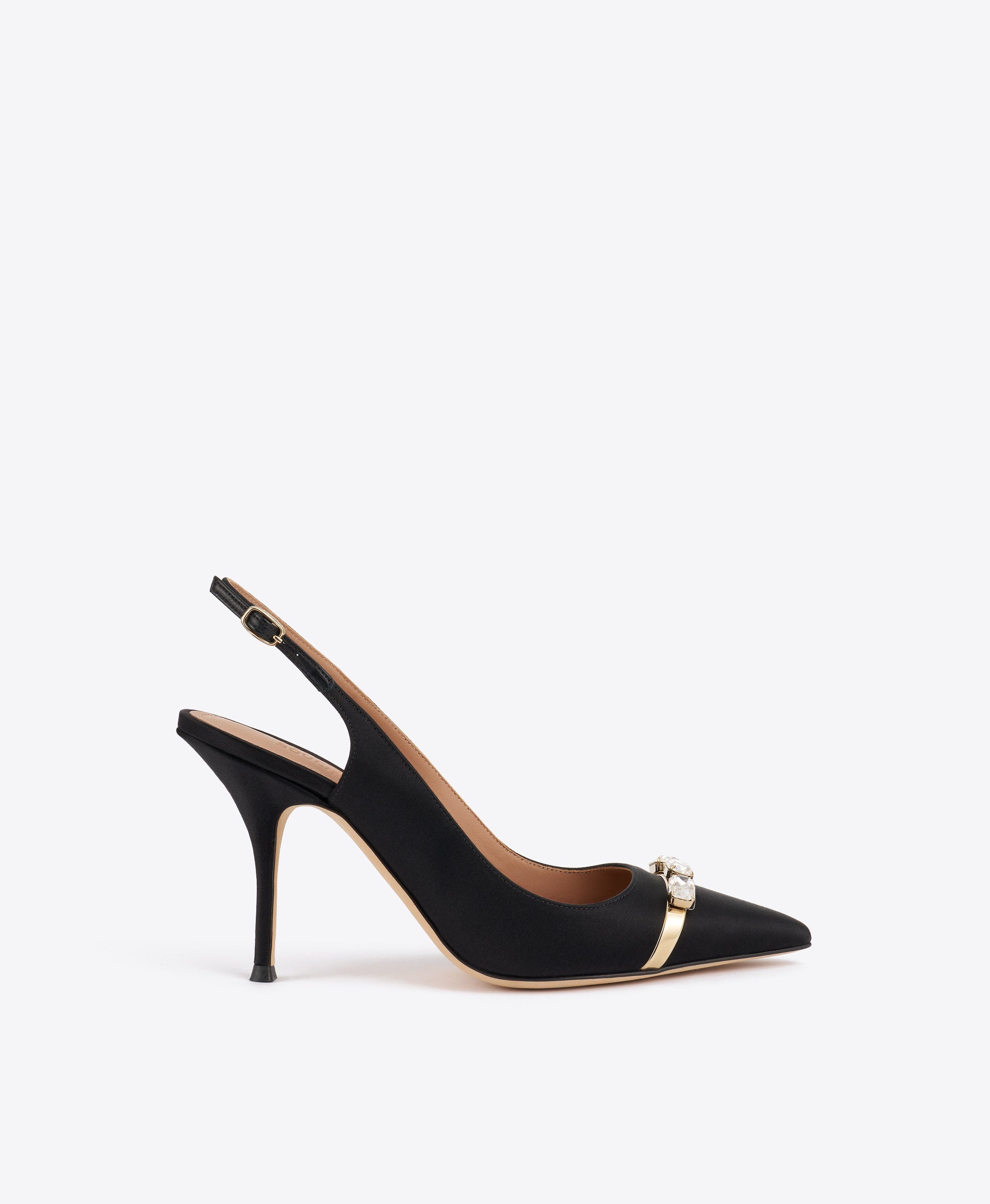 Halo 90 Satin Slingbacks