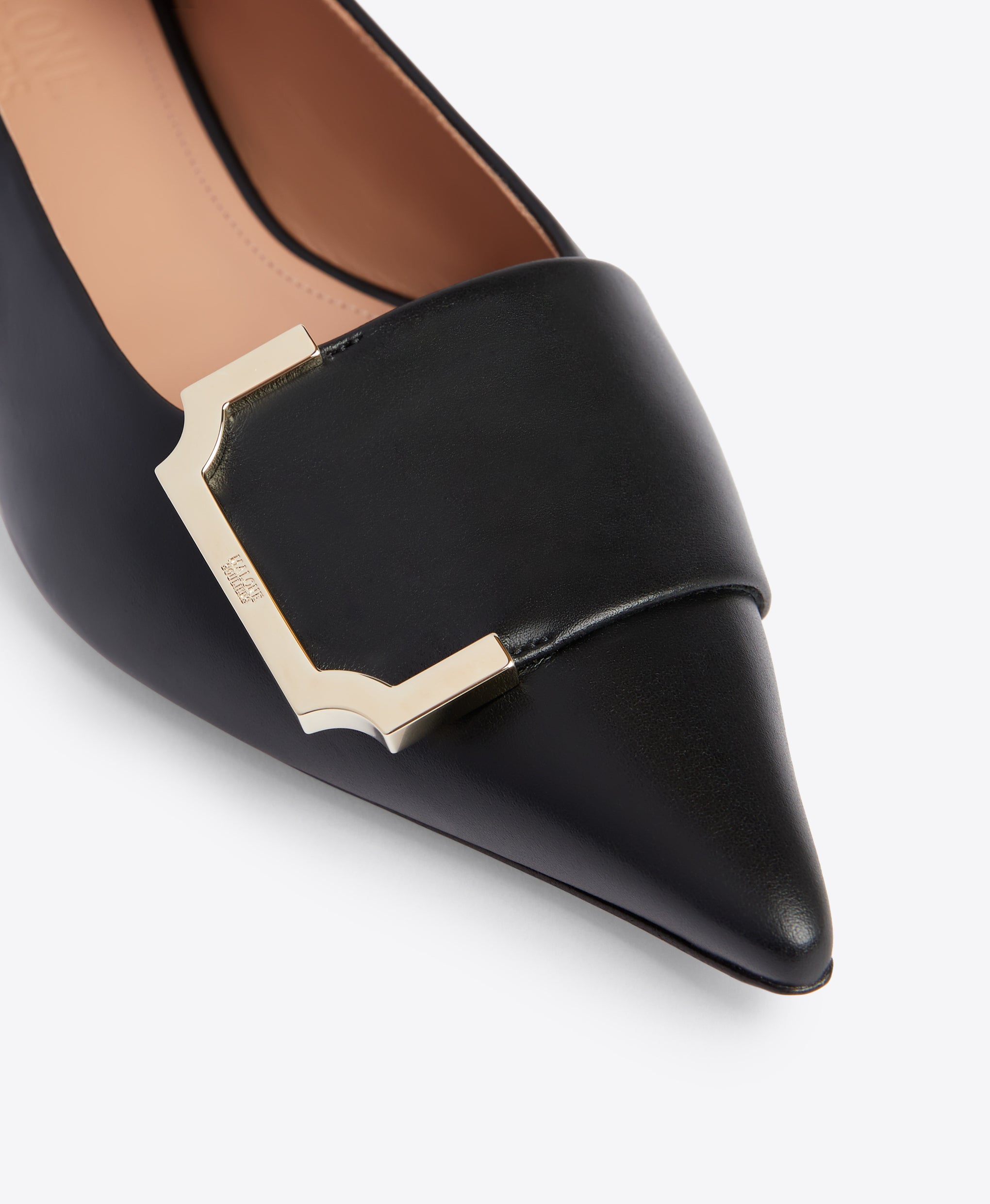 Hayes Flat Black Leather Flats Malone SouliersHayes Flat Black Leather Flats Malone Souliers