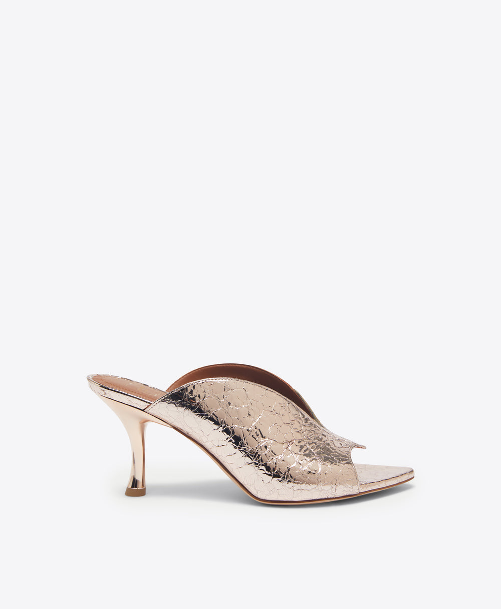Louis Vuitton Pink Patent Leather Gold Trim Bow Mules Heels Pumps 38 shoes  ref.567903 - Joli Closet