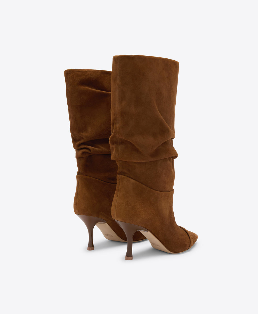 Isley 70 Brown Suede  Tall Boots Malone Souliers