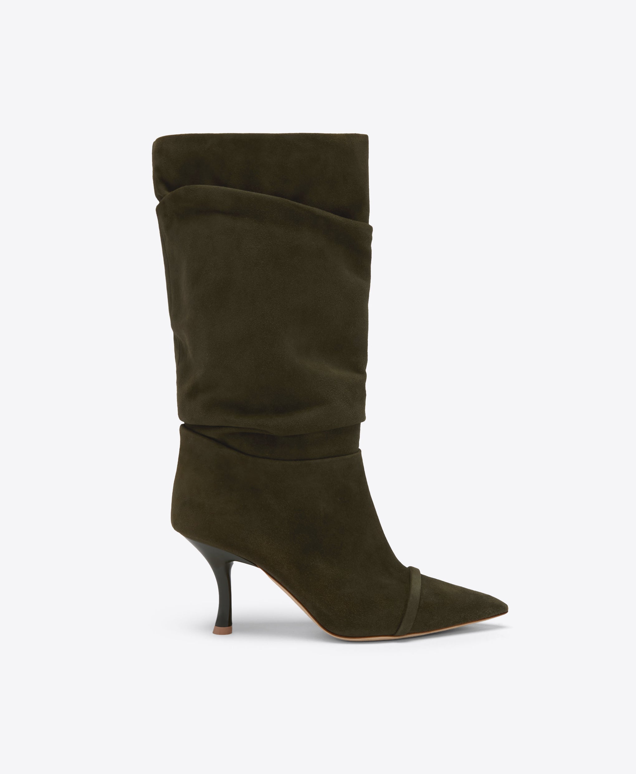 Isley 70 Olive Suede Tall Boots Malone Souliers