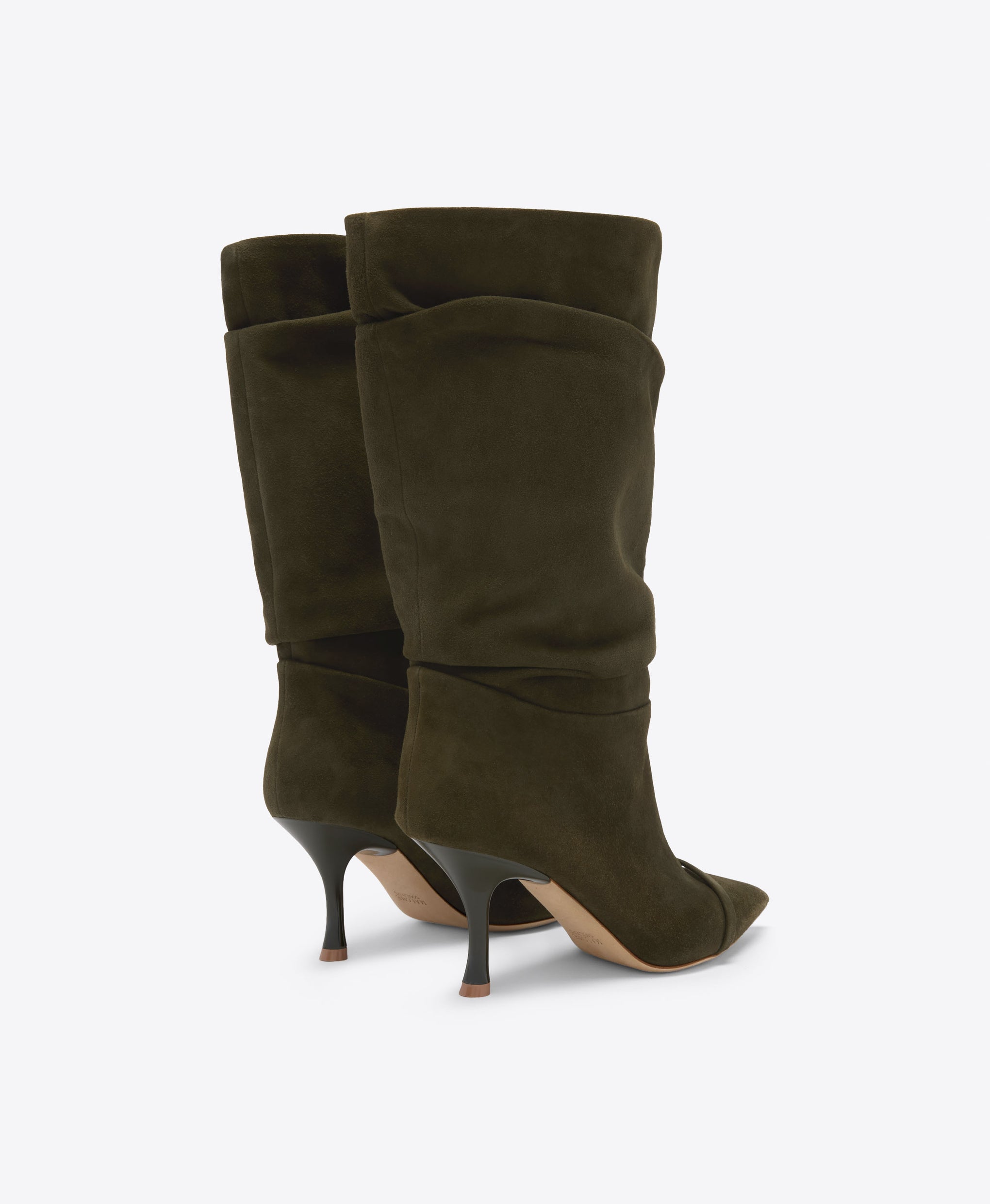 Isley 70 Olive Suede Tall Boots Malone Souliers