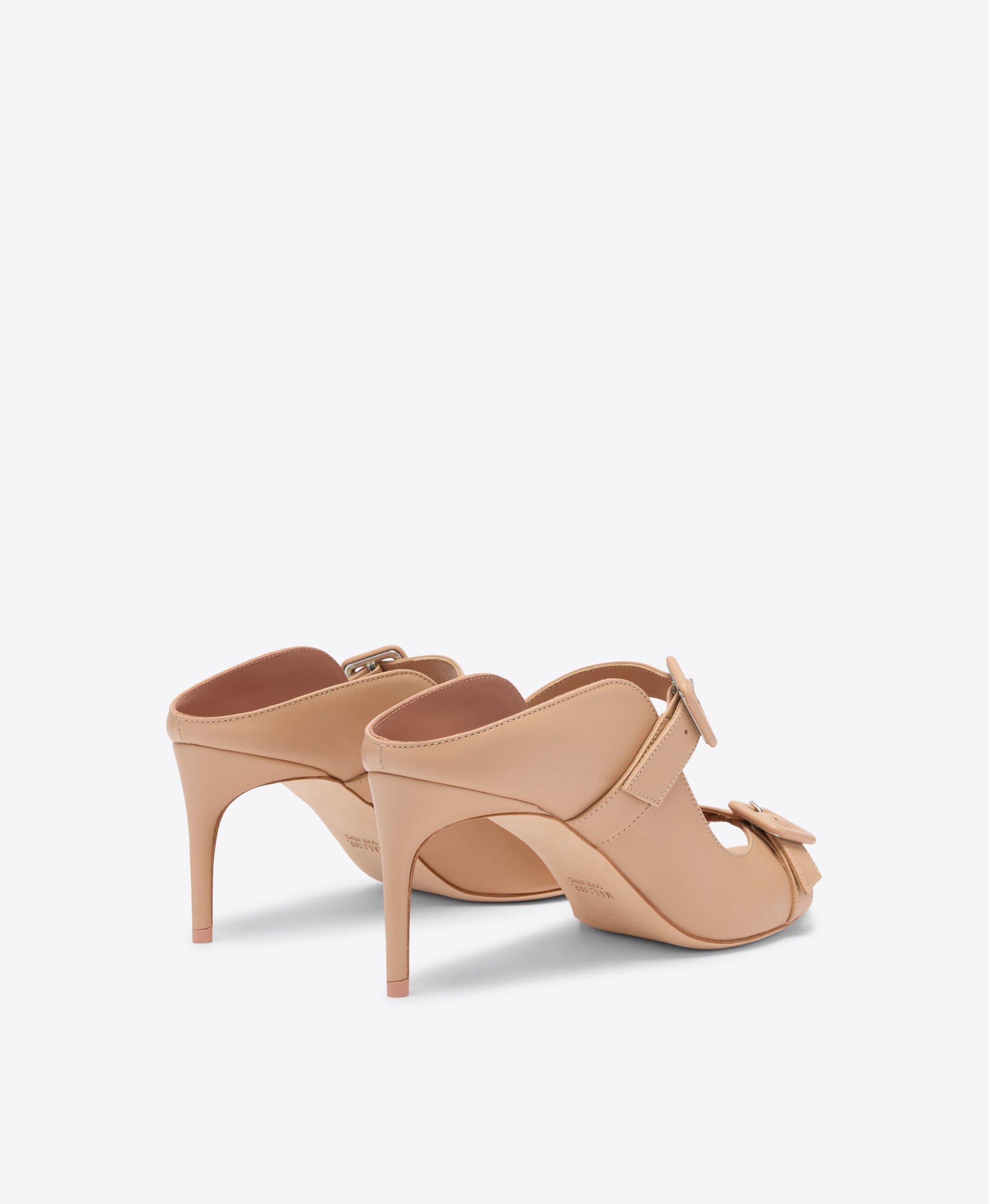 Isobel 70 Buff Leather Heeled Sandals Malone Souliers
