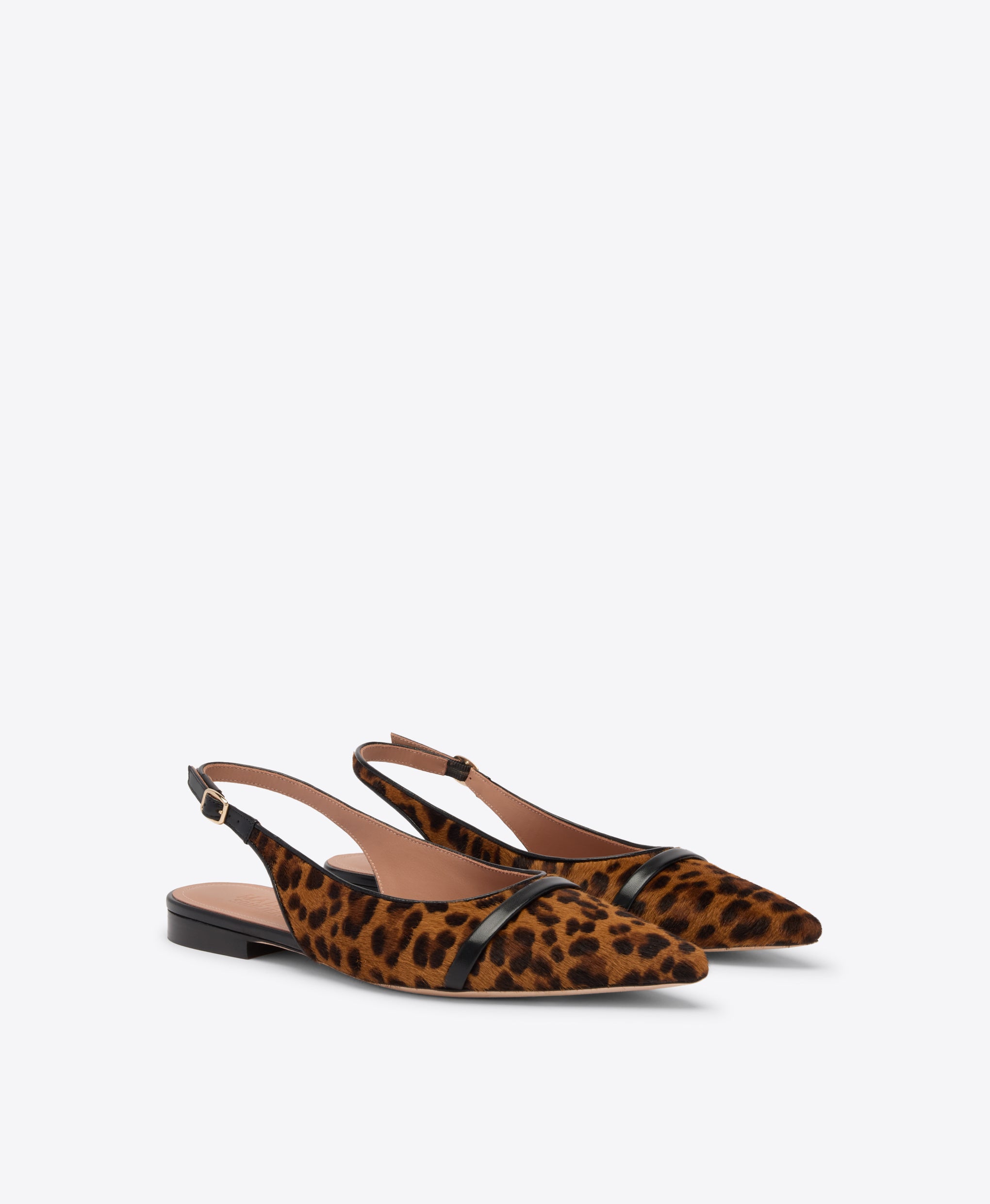 Jama Leopard Flat Slingbacks Malone Souliers