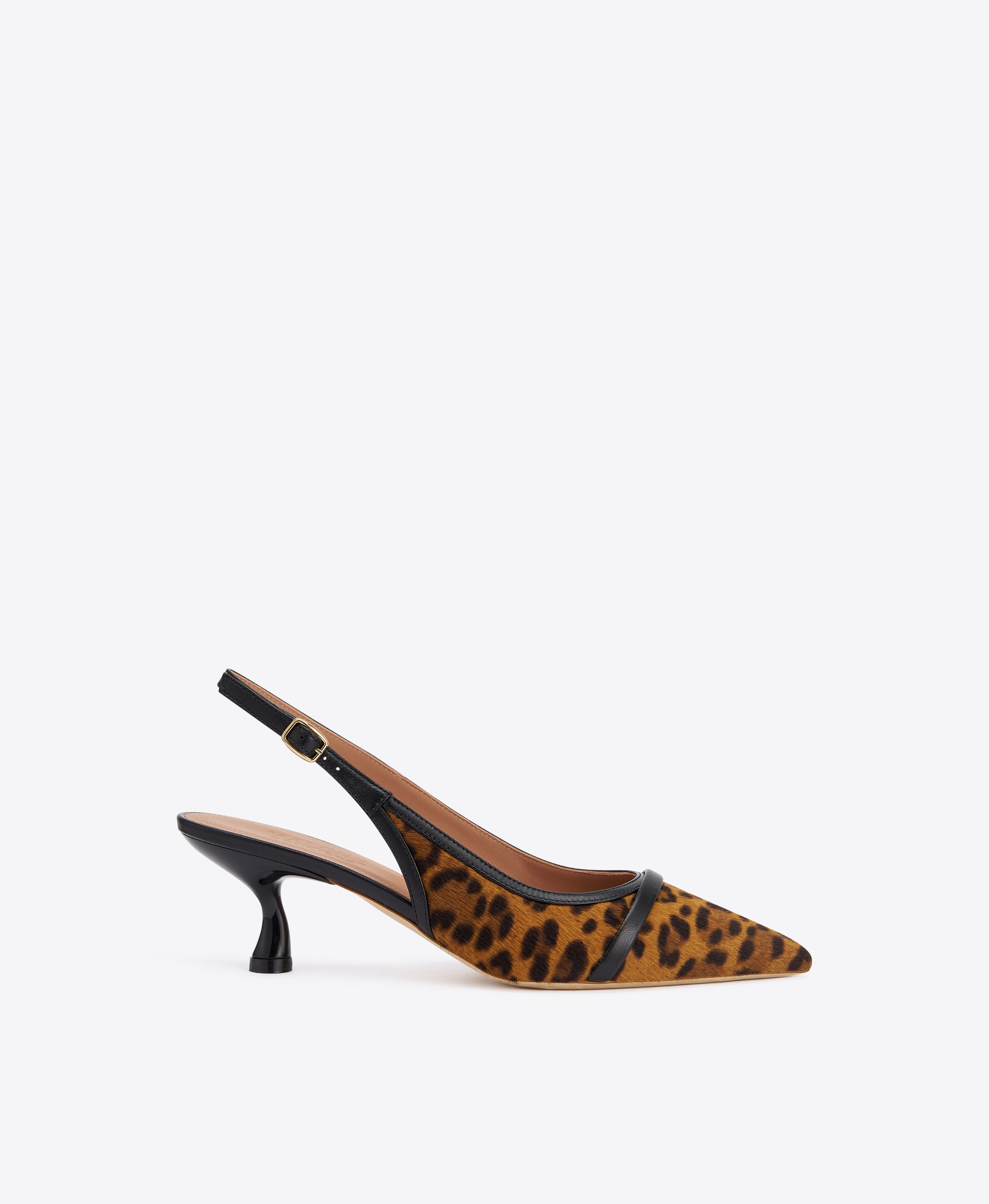 Jama 45 Leopard-print Calf Hair Slingbacks