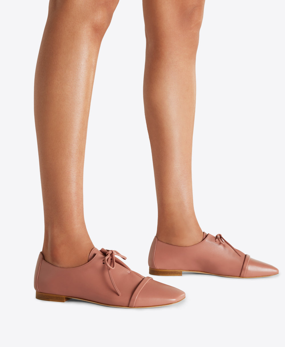 Jean Pink Leather Flats Jean Pink Leather Flats