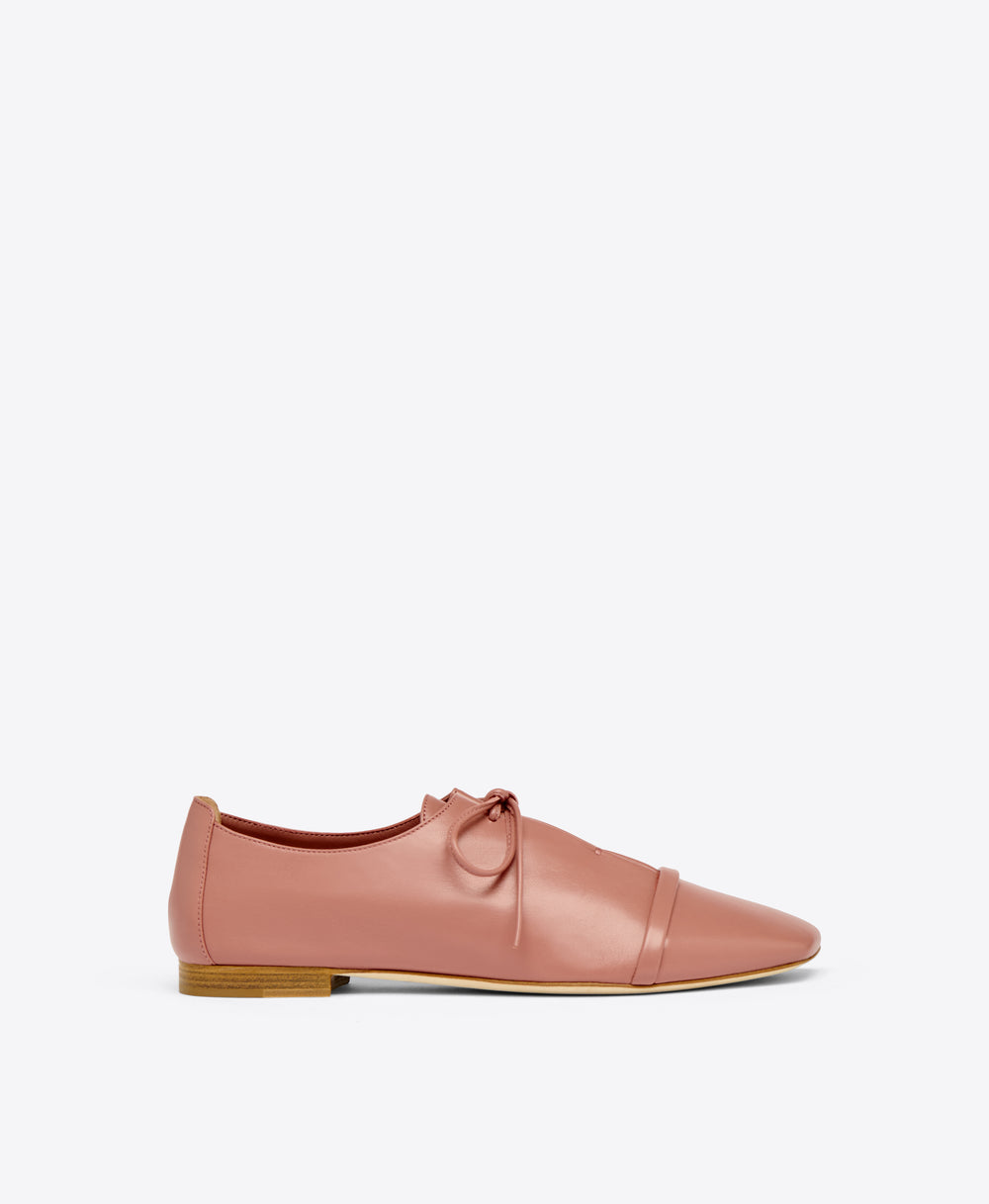 Jean Pink Leather Flats Jean Pink Leather Flats