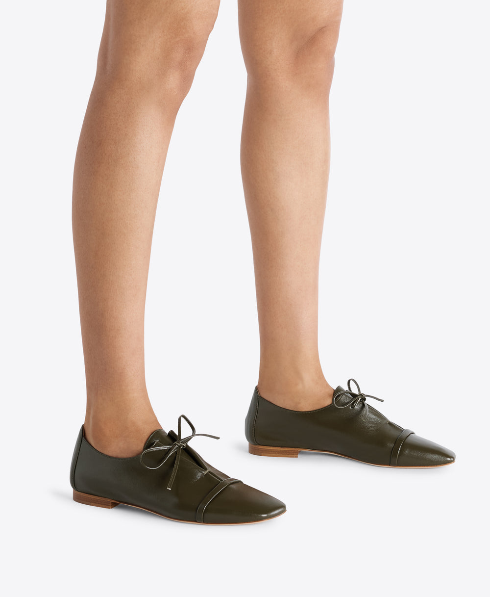 Jean Olive Leather Flats Limited Edition Malone Souliers