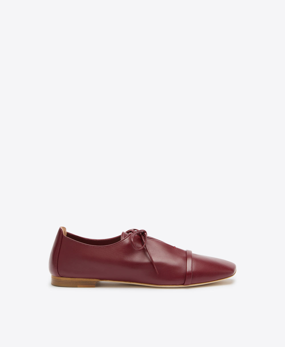 Jean Red Leather Flats Jean Red Leather Flats