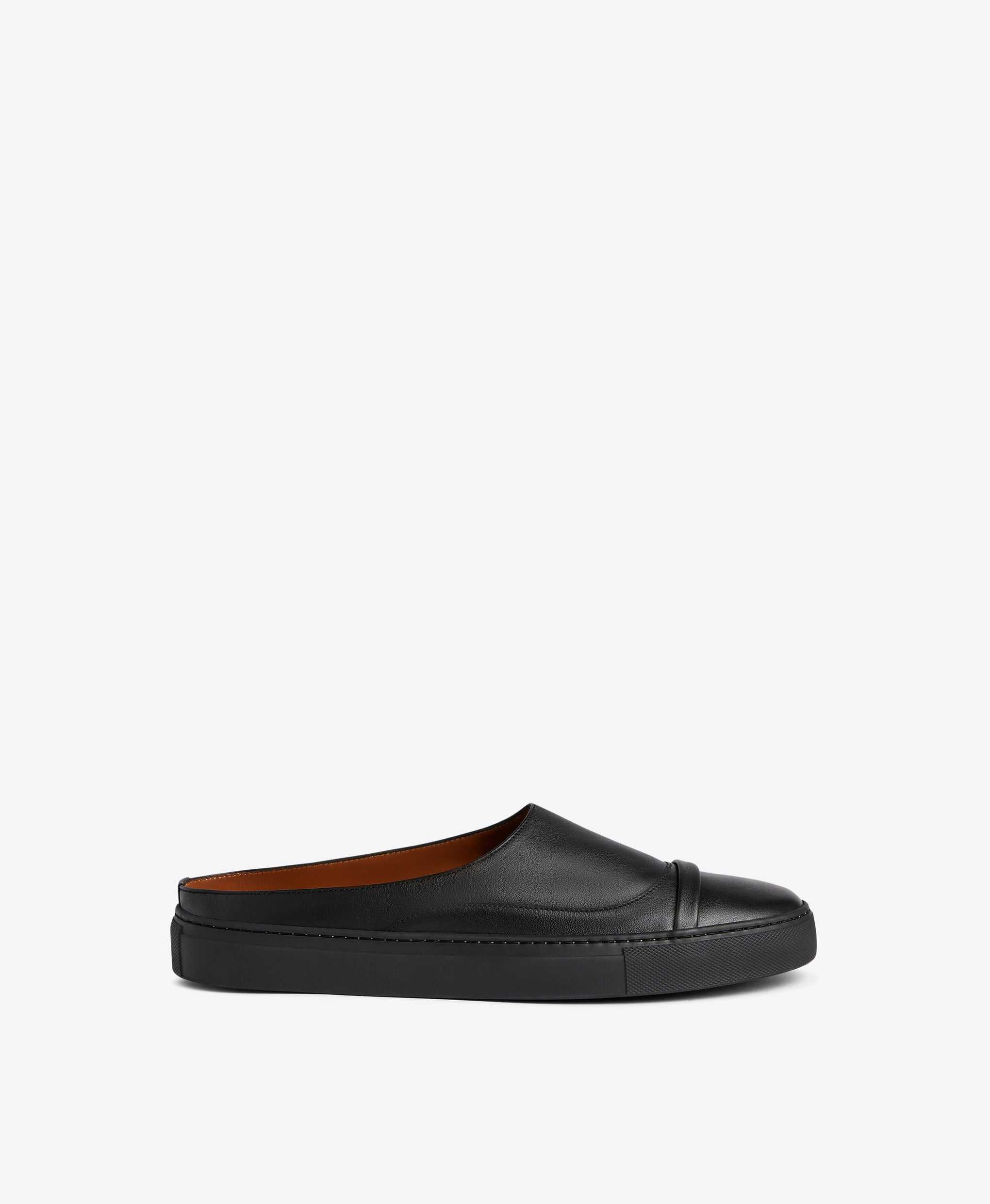 Men's Jesse Black Leather Slides Malone Souliers