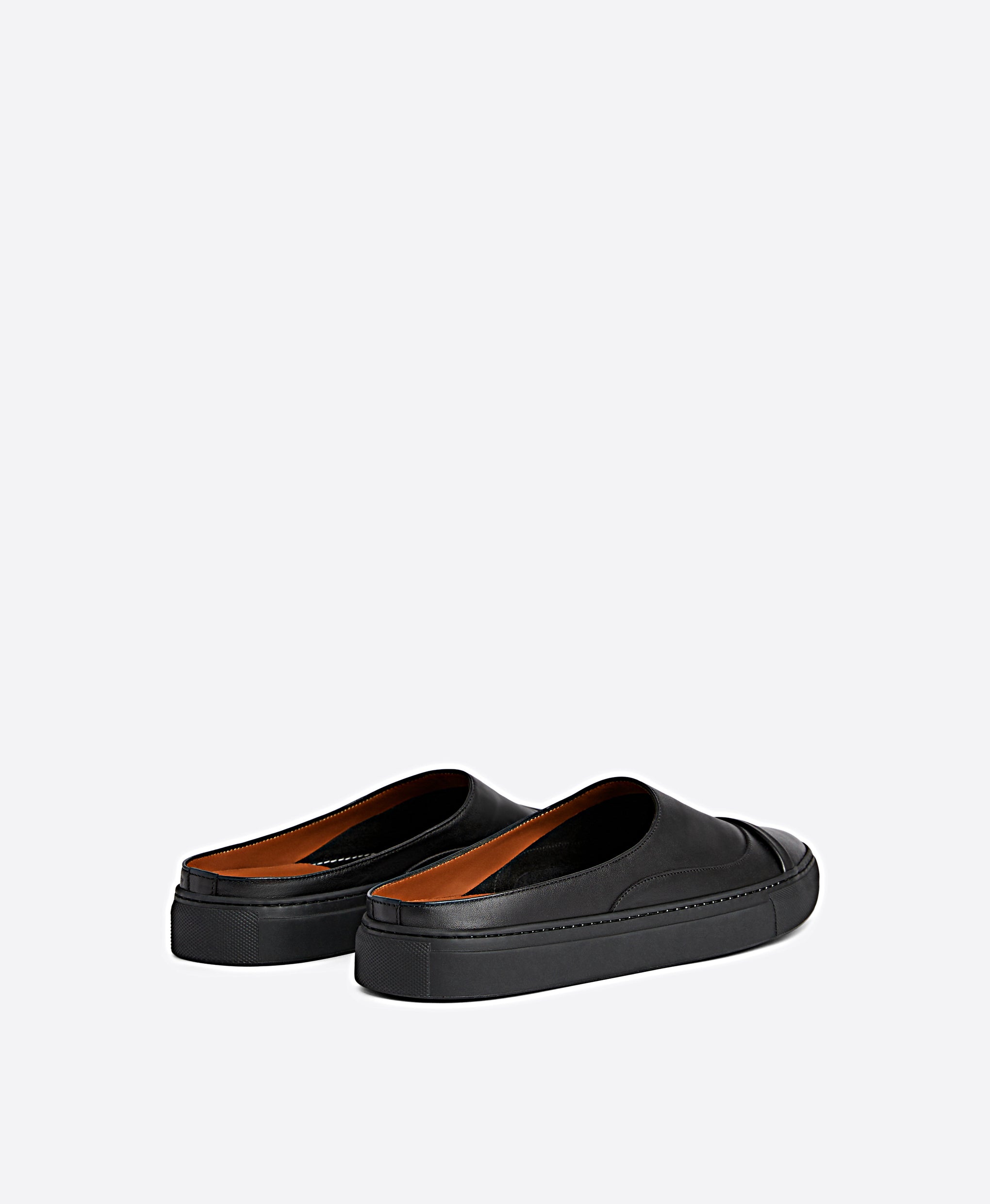 Men's Jesse Black Leather Slides Malone Souliers