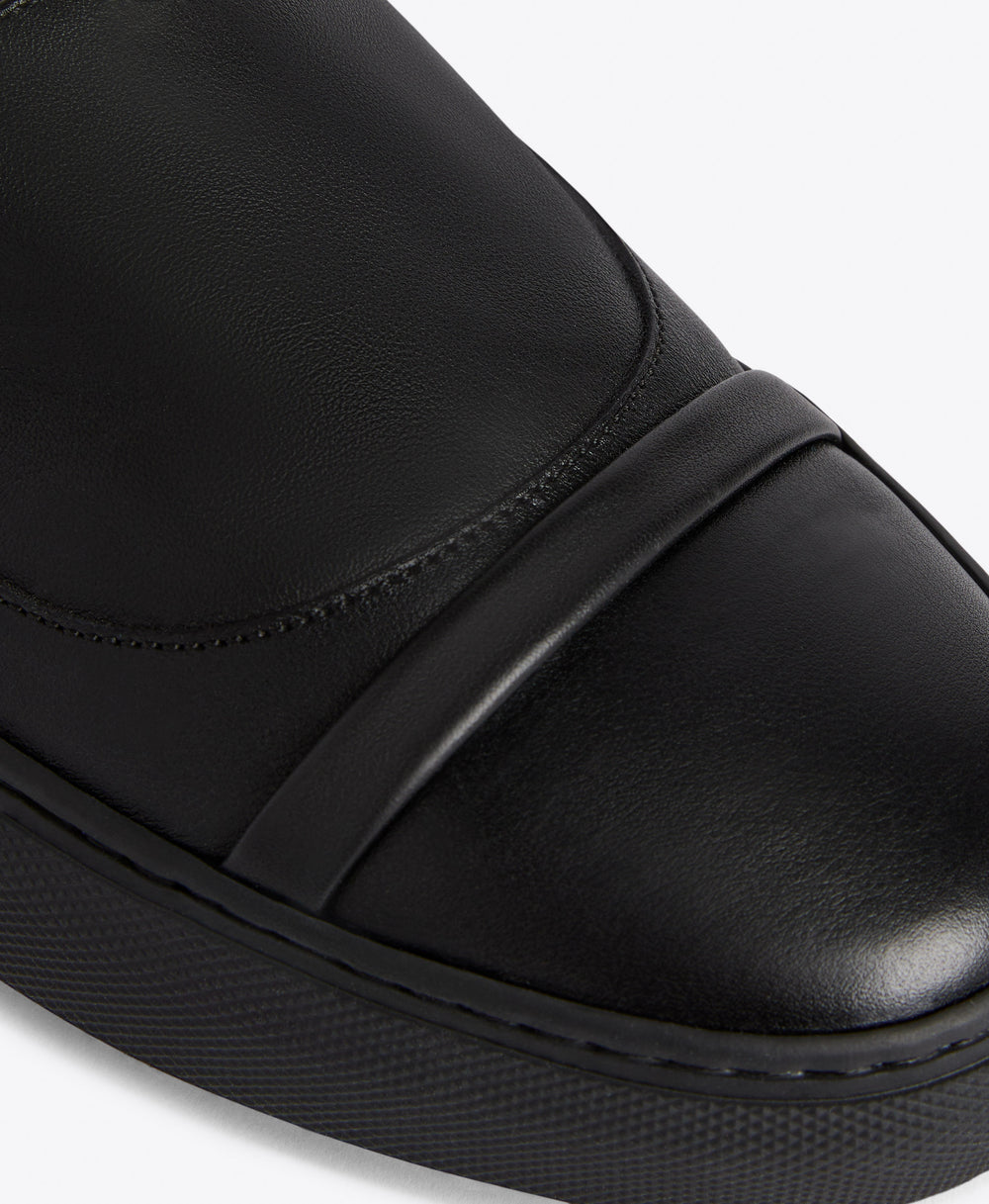 Men's Jesse Black Leather Slides Malone Souliers