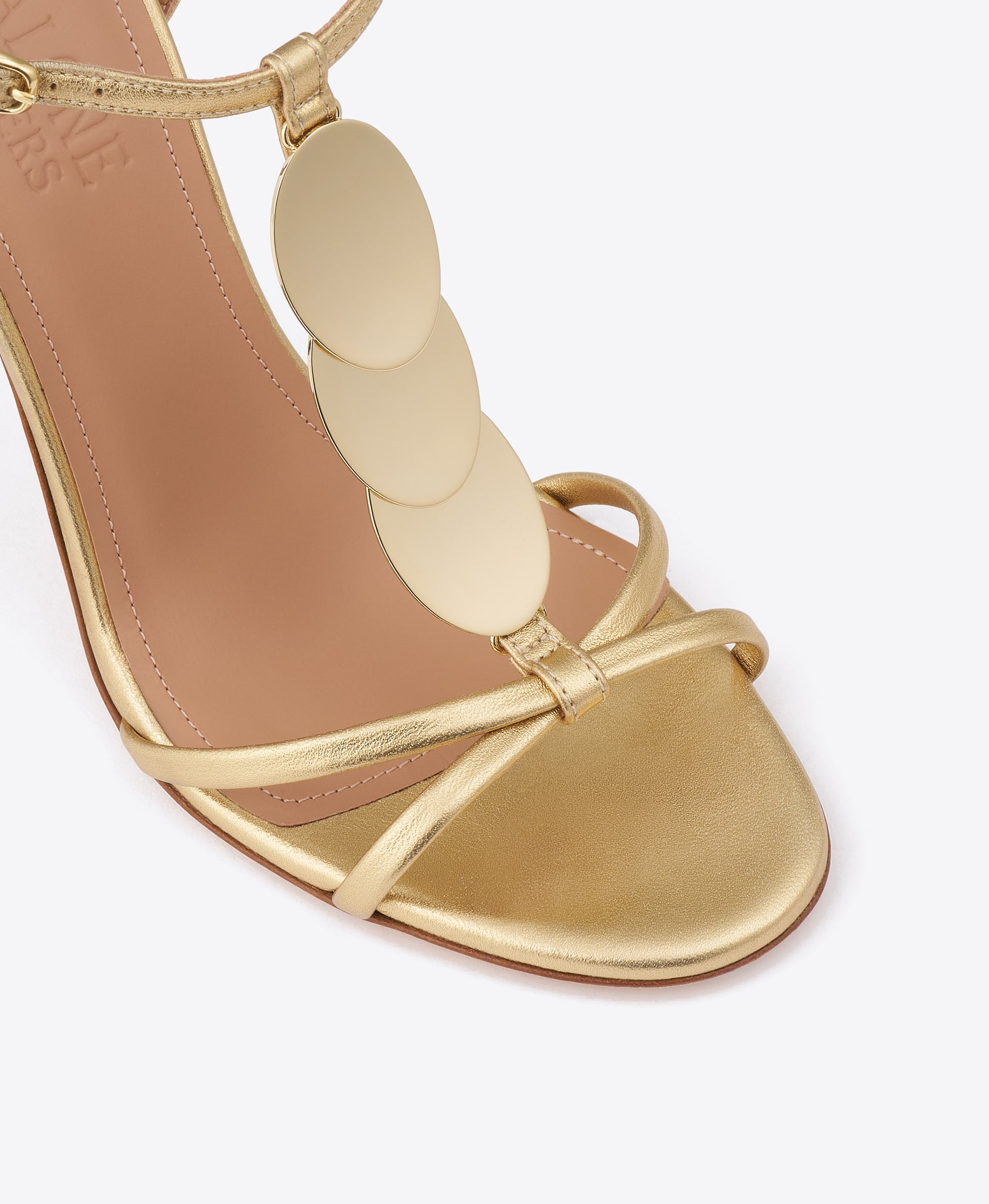 Kali 100 Gold Leather Sandals