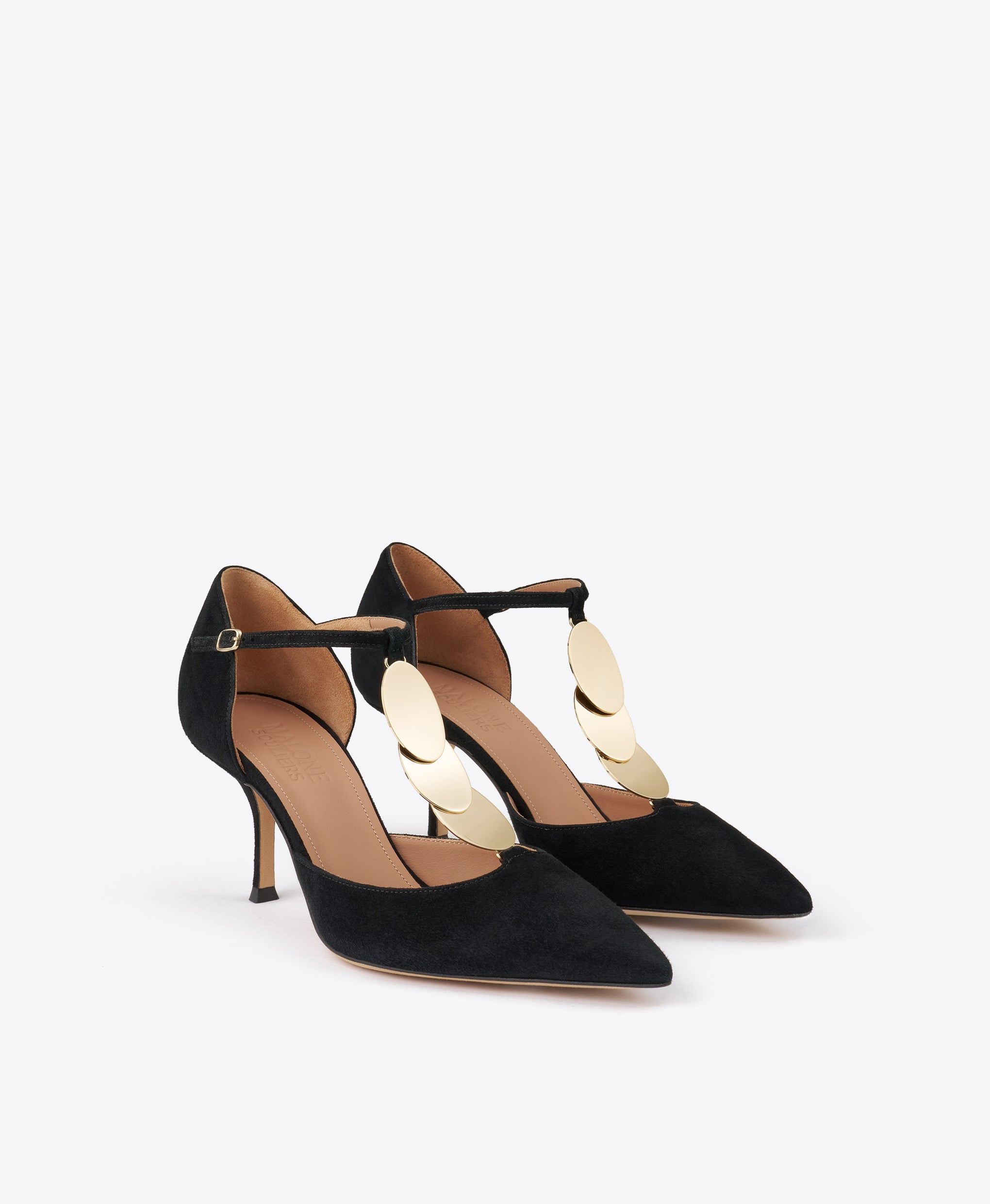 Kali 70 Black Suede Pumps