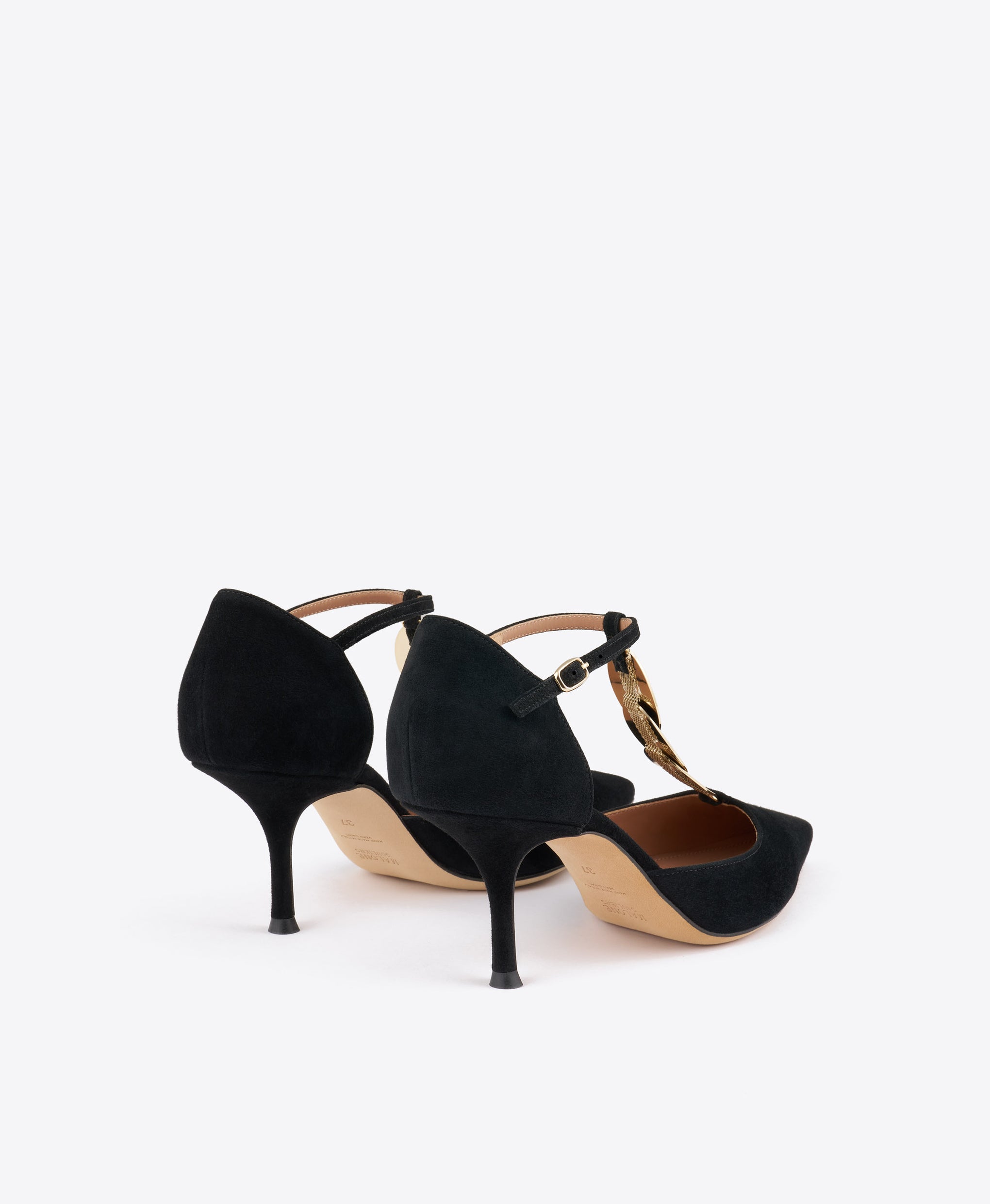 Kali 70 Black Suede Pumps