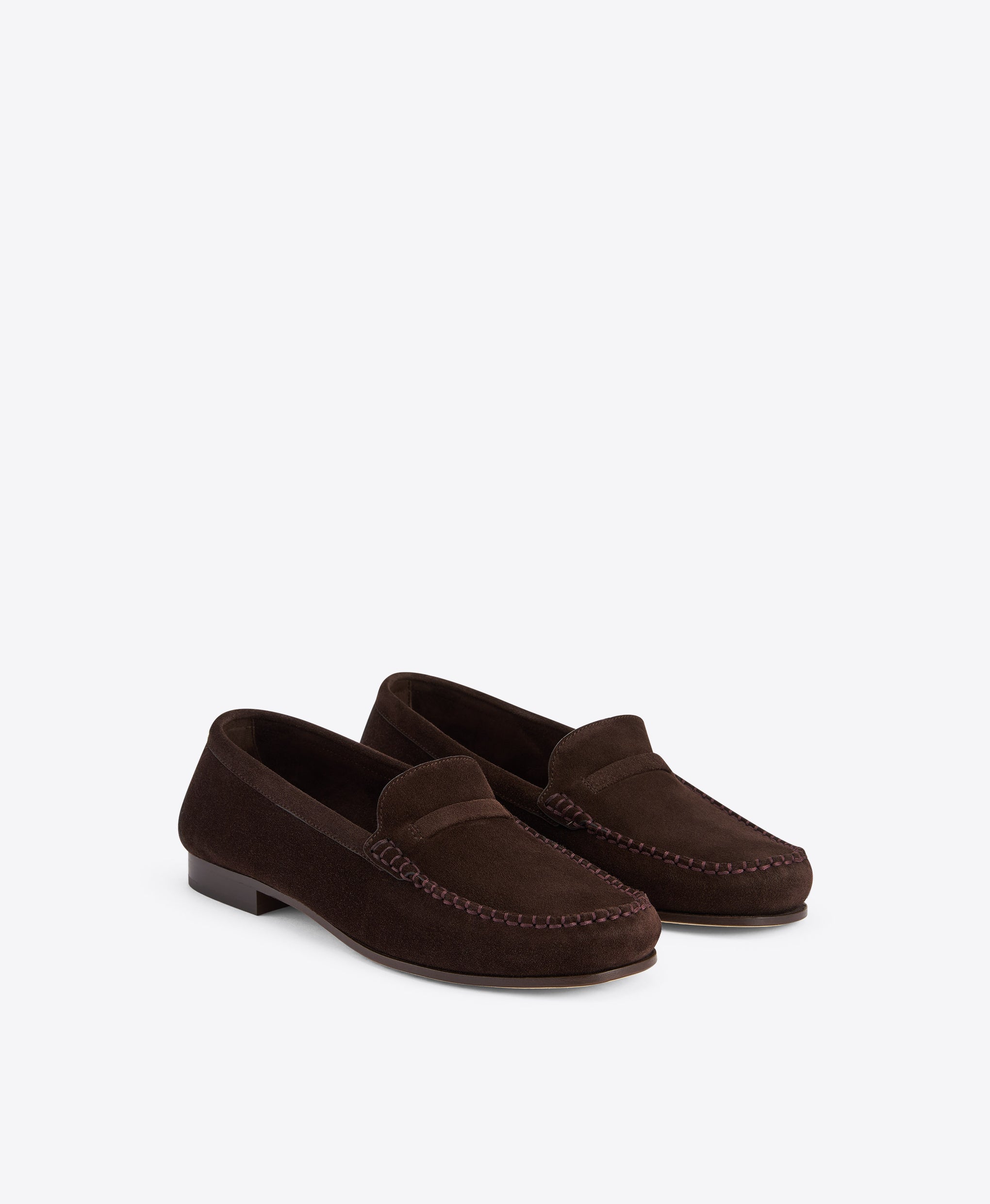 Knightsbridge Dark Brown Suede Loafers