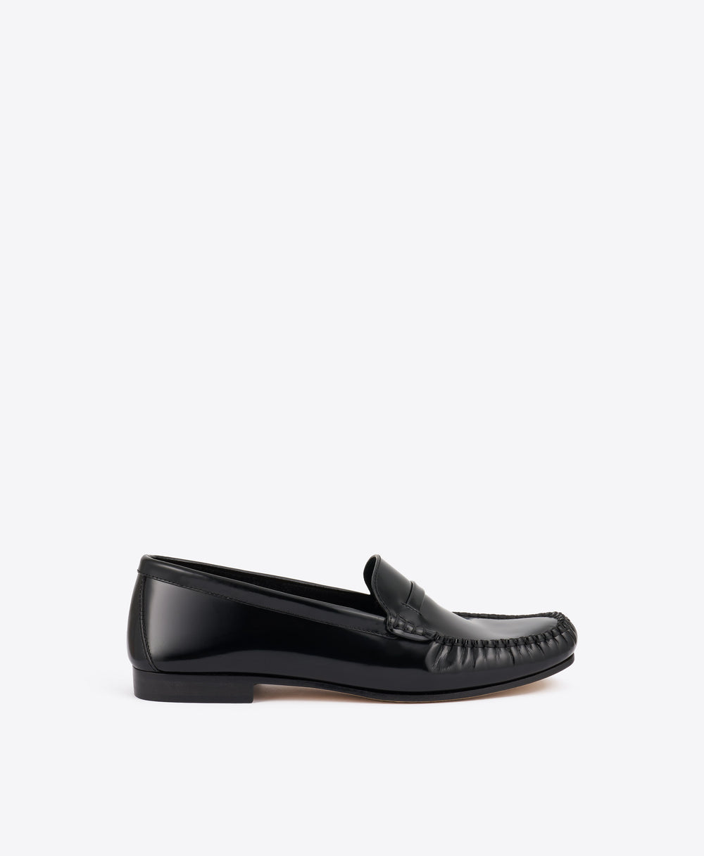 Knightsbridge Black Leather Loafers