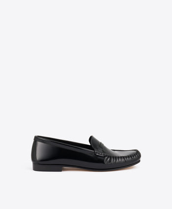Knightsbridge Black Leather Loafers