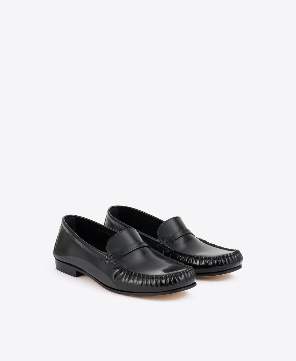 Knightsbridge Black Leather Loafers